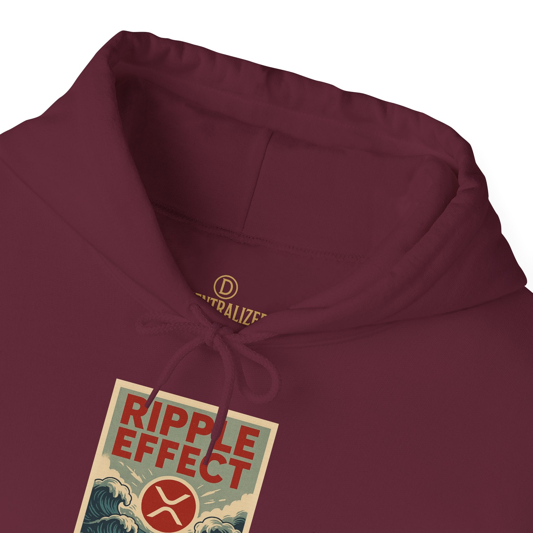 Ripple Effect Hoodie – Vintage Ocean Wave Graphic Hooded Sweatshirt