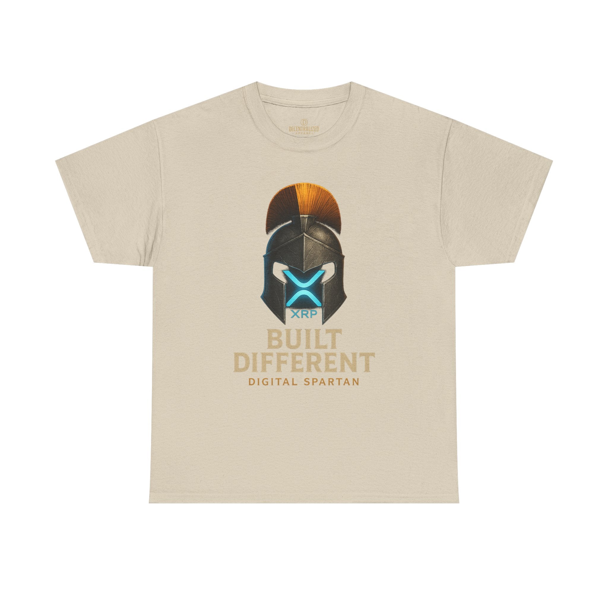 Built Different Spartan Tee — Digital Spartan XRP Crypto T-Shirt