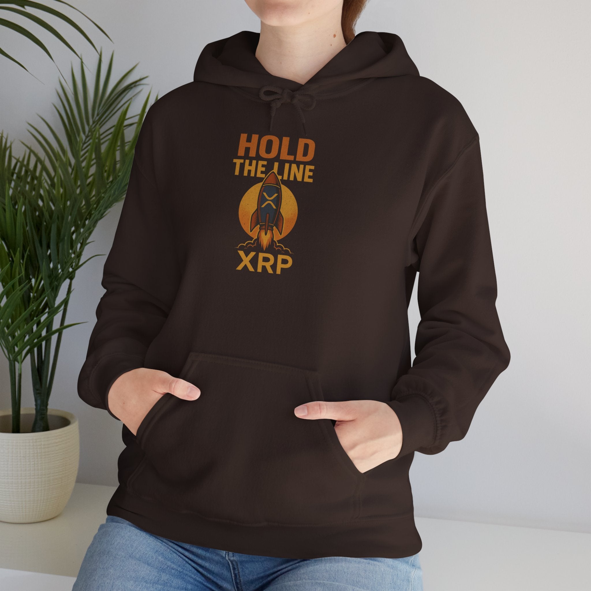 XRP 'Hold the Line' Hoodie — Crypto Supporter Sweatshirt