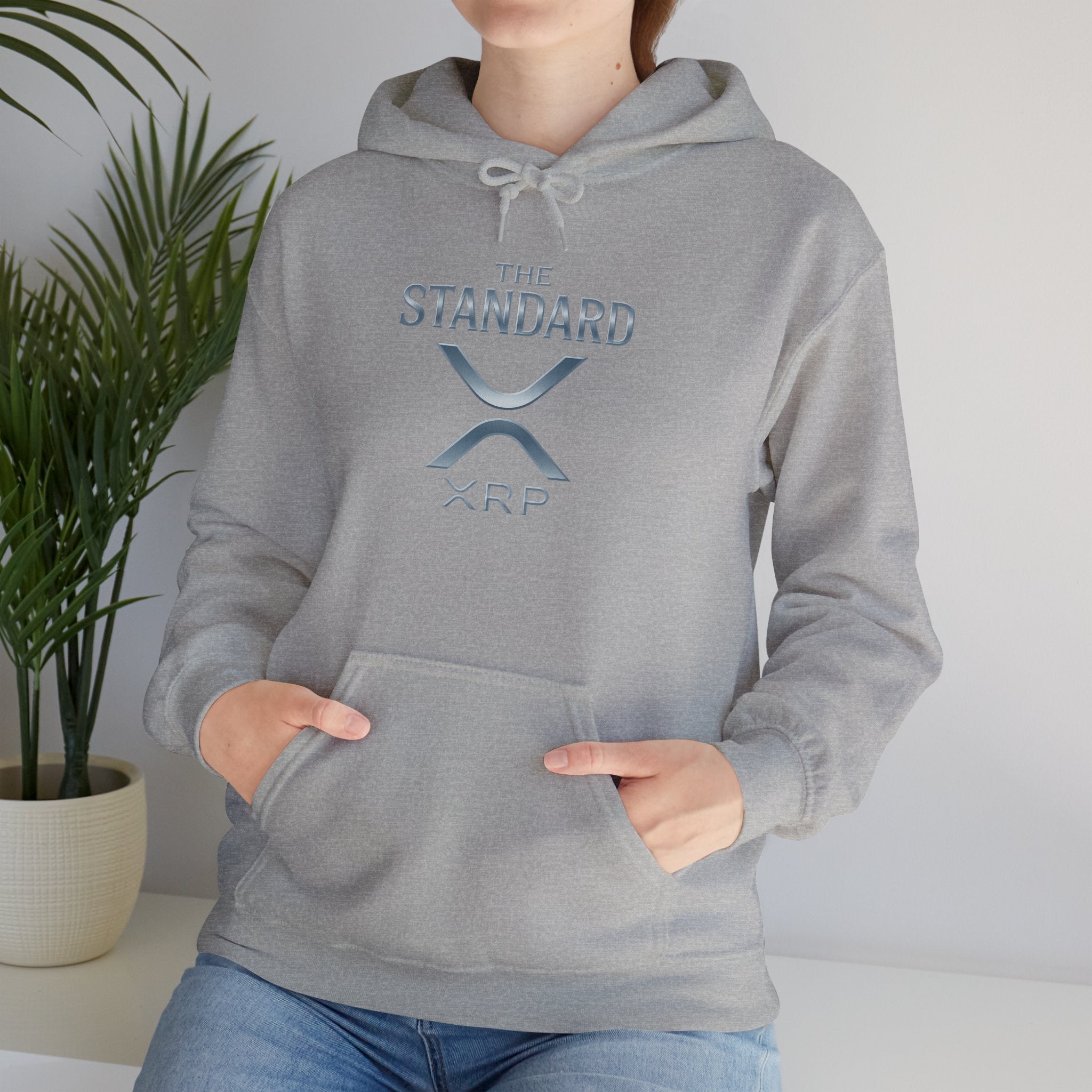 XRP 'The Standard' Logo Hoodie — Crypto Casual Pullover
