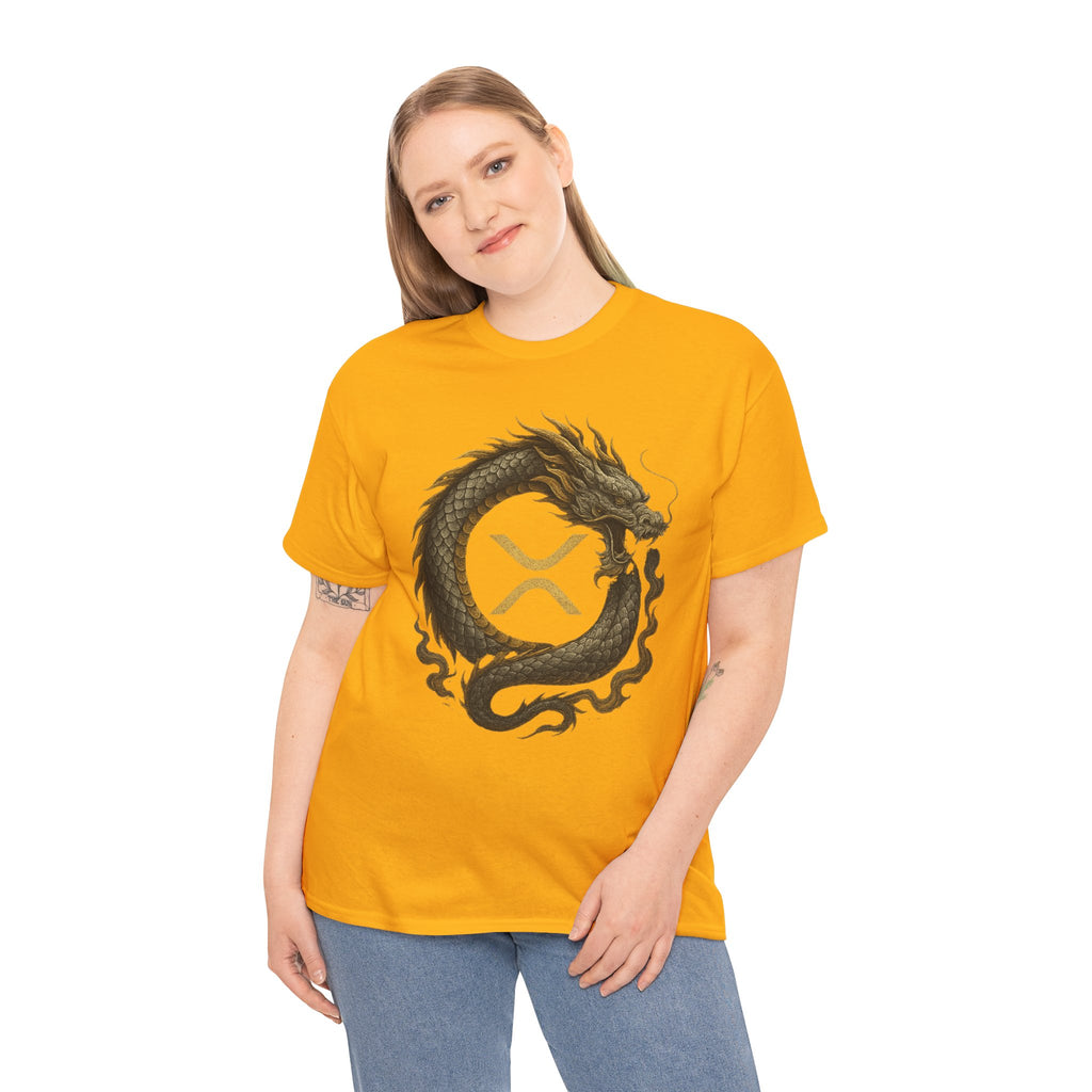 Dragon XRP Logo T-Shirt — Crypto XRP Circle Dragon Graphic Tee