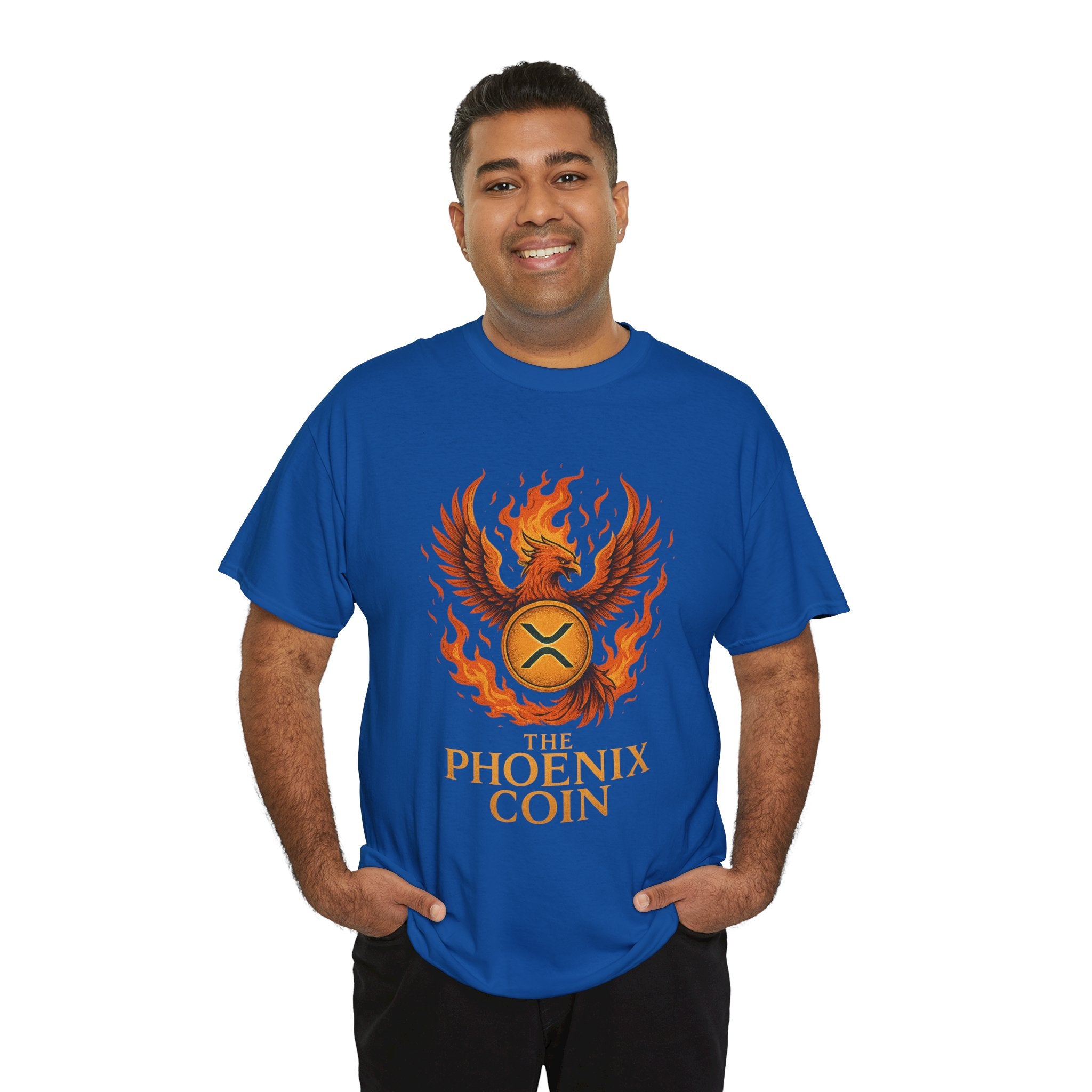 Phoenix Coin T‑Shirt — Fiery Phoenix Crypto Logo Tee