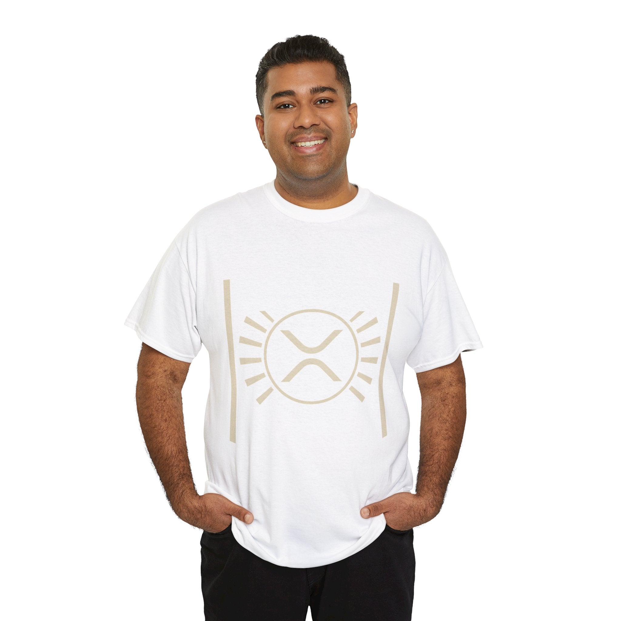 XRP Sun Logo T‑Shirt — Minimal Crypto Ripple Tee