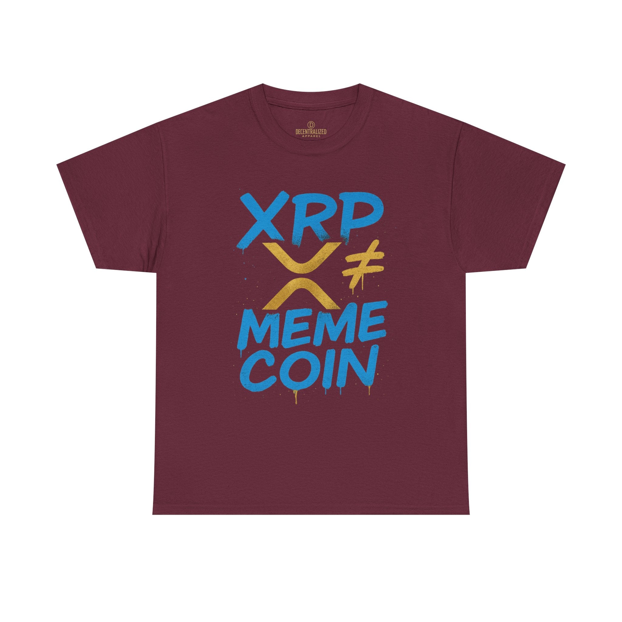 XRP ≠ Meme Coin T‑Shirt — Crypto Advocate Graphic Tee