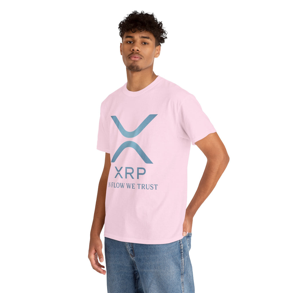 XRP Crypto Tee — "In Flow We Trust" Ripple Logo T-Shirt