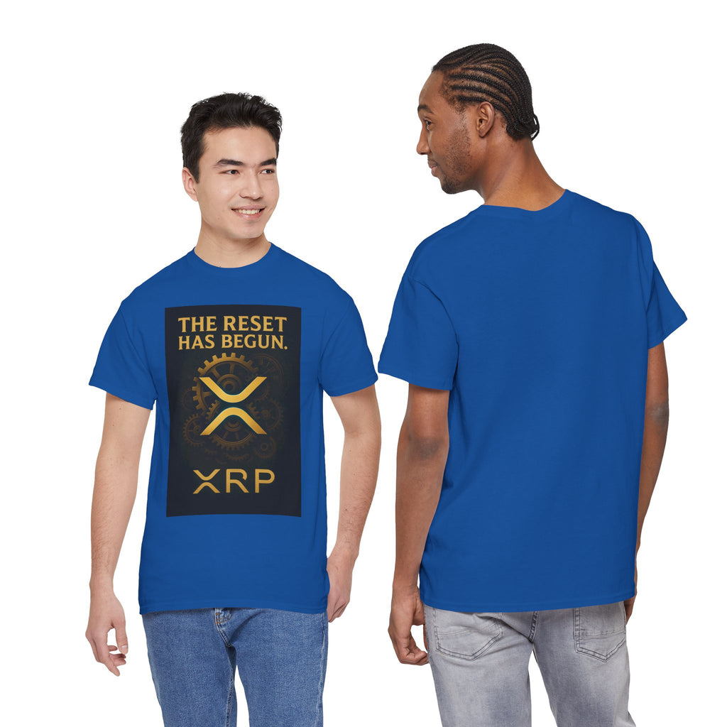 XRP Crypto Tee — "The Reset Has Begun" Bitcoin Alternative Shirt