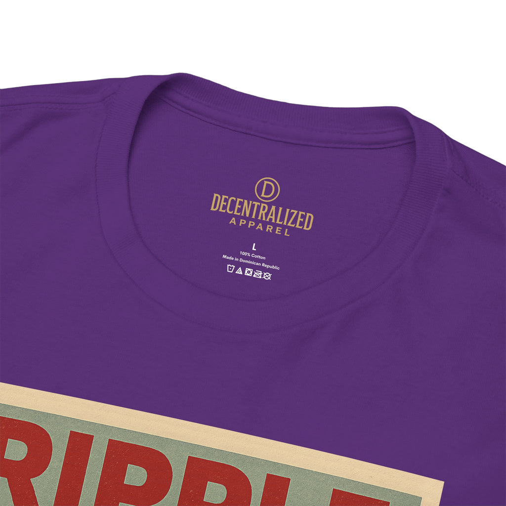 Ripple Effect Tee — Vintage Wave XRP Crypto Graphic T-Shirt