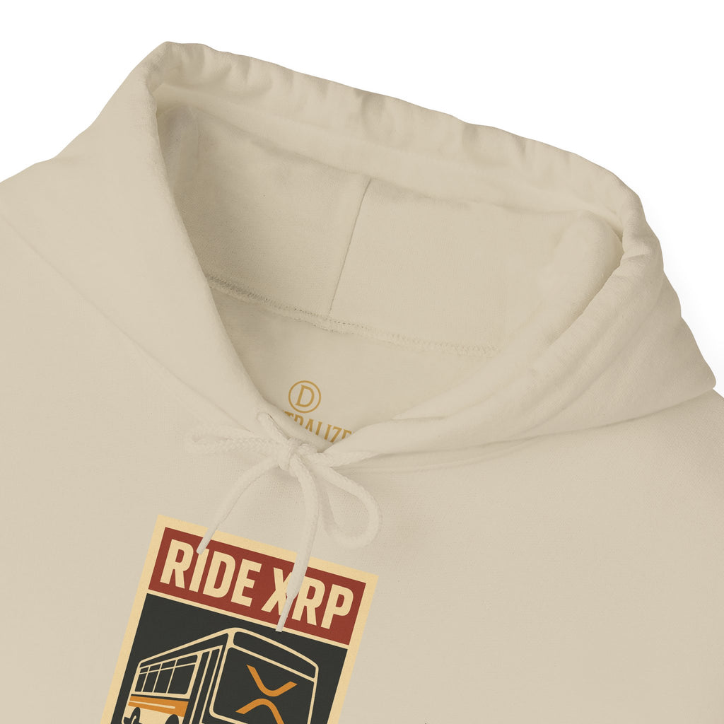 XRP Crypto Hoodie — "Ride XRP, Dump Swift" Retro Badge