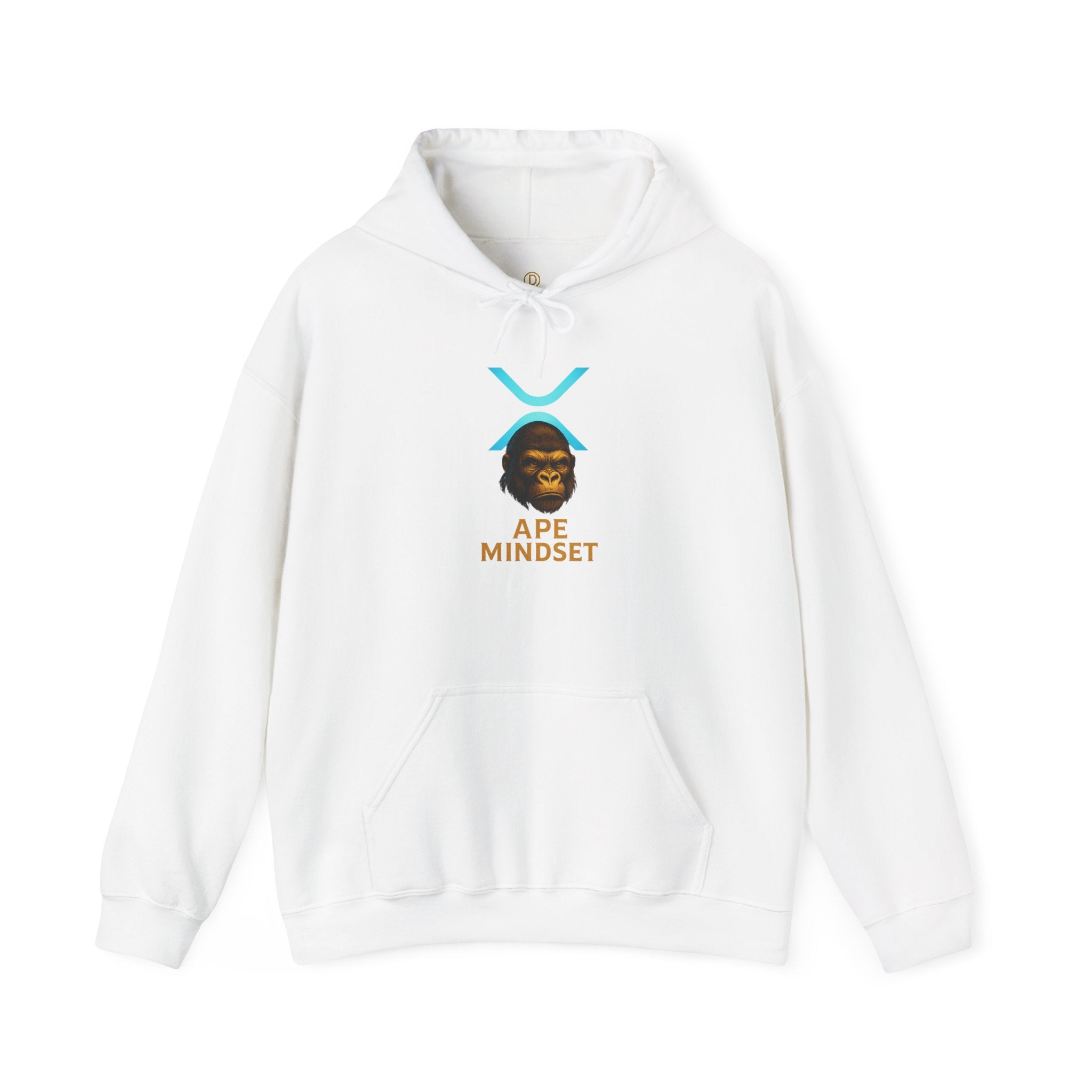 Ape Mindset Hoodie — Crypto XRP Logo Gorillaz Graphic Sweatshirt