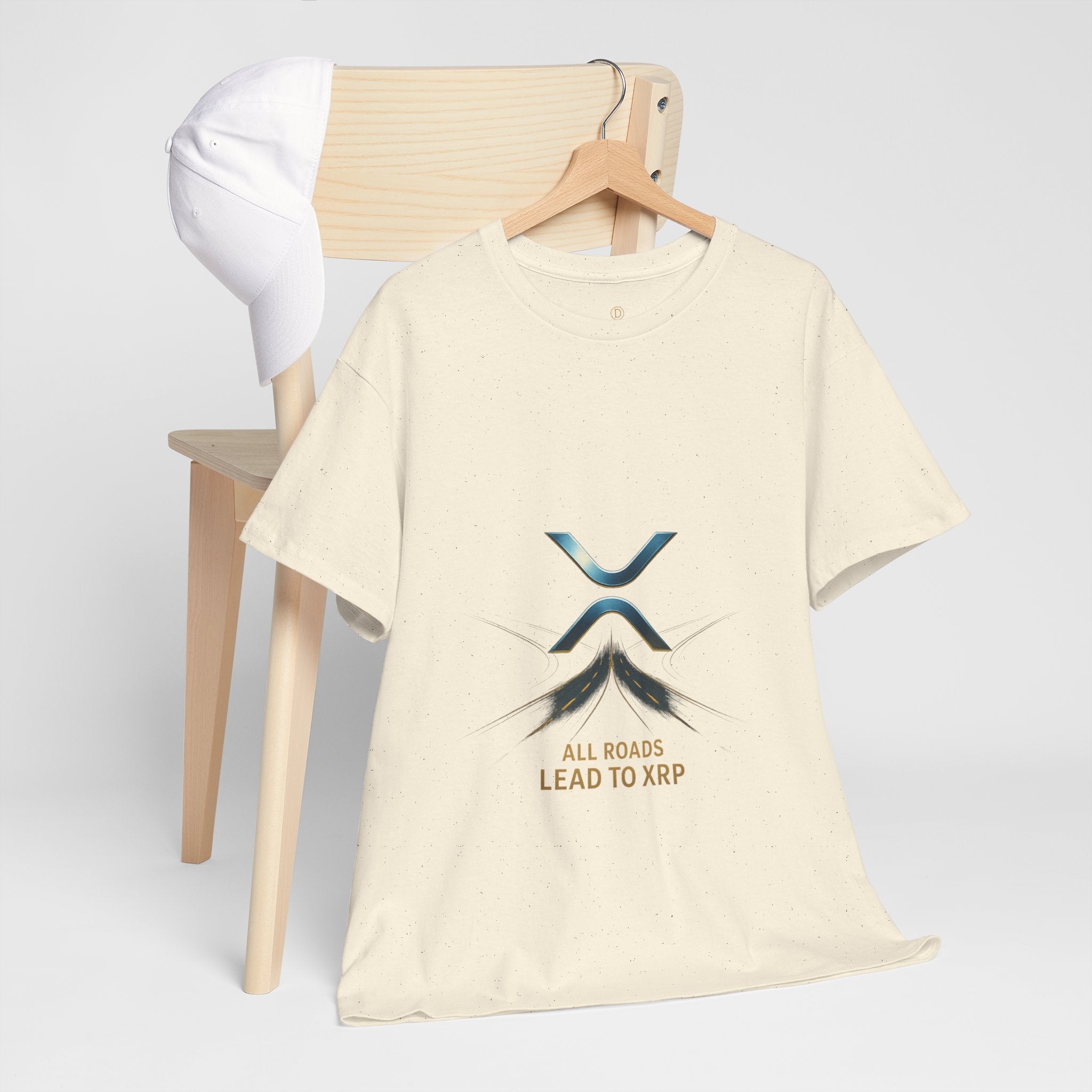 All Roads Lead to XRP T-Shirt — Crypto Ripple Logo Tee