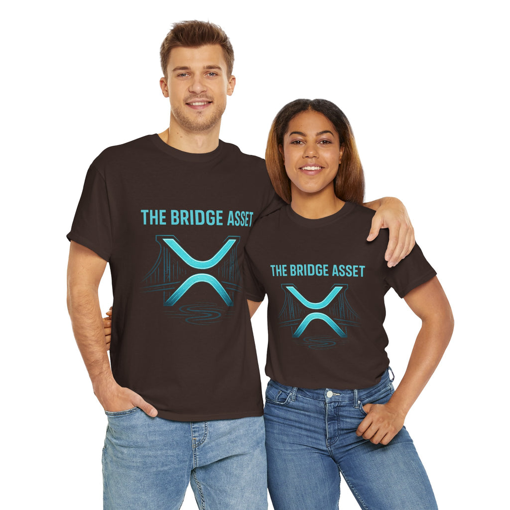 XRP 'The Bridge Asset' Graphic Tee — Crypto Ripple Logo Shirt