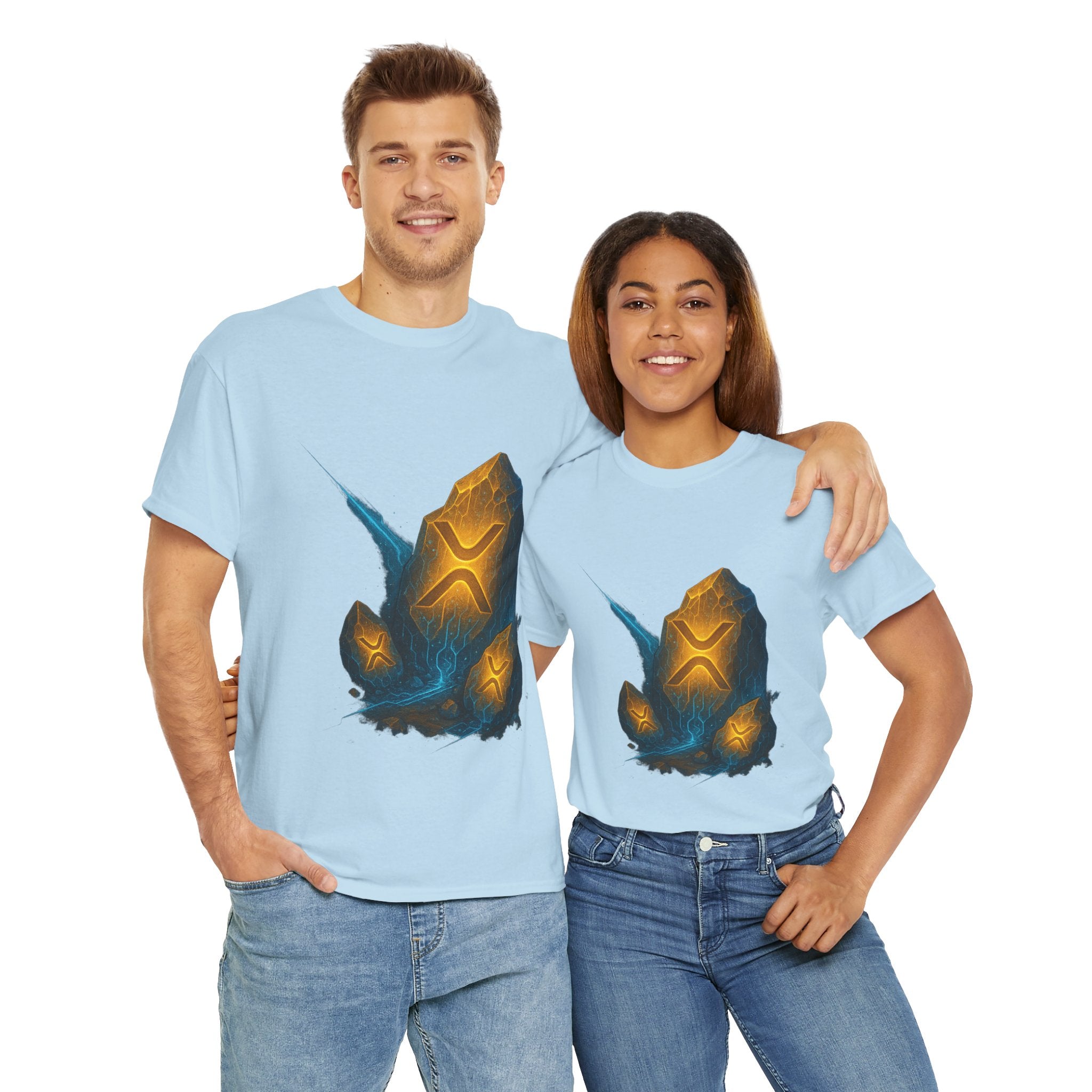 Rune Stone Graphic Tee — Glowing Mystic Rock T-Shirt