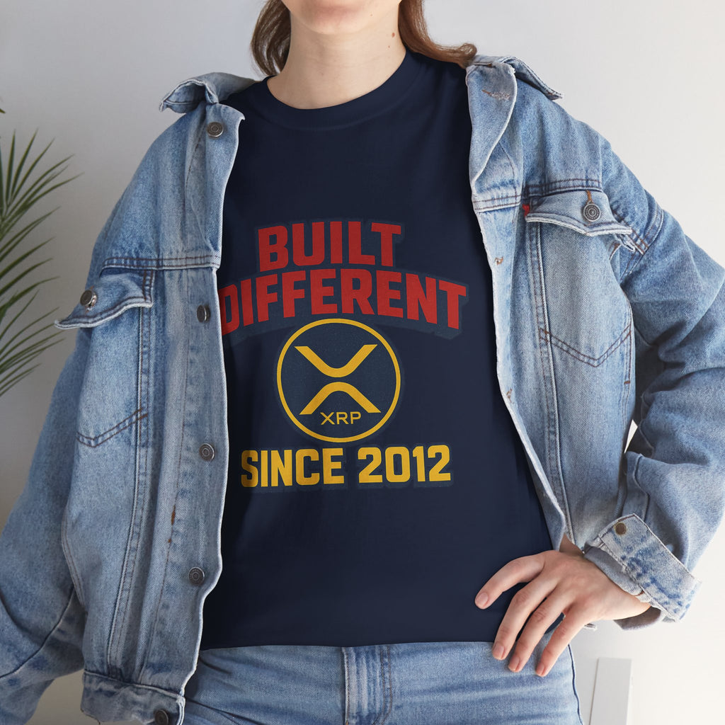 Built Different Since 2012 T-Shirt – Retro XRP Logo Tee
