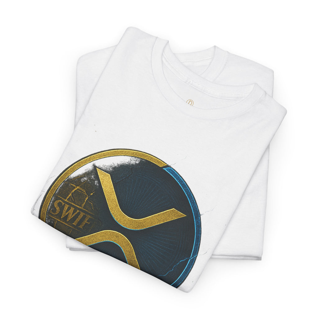 XRP 'Replaces Swift' Cotton Tee — Crypto Ripple Logo T-Shirt