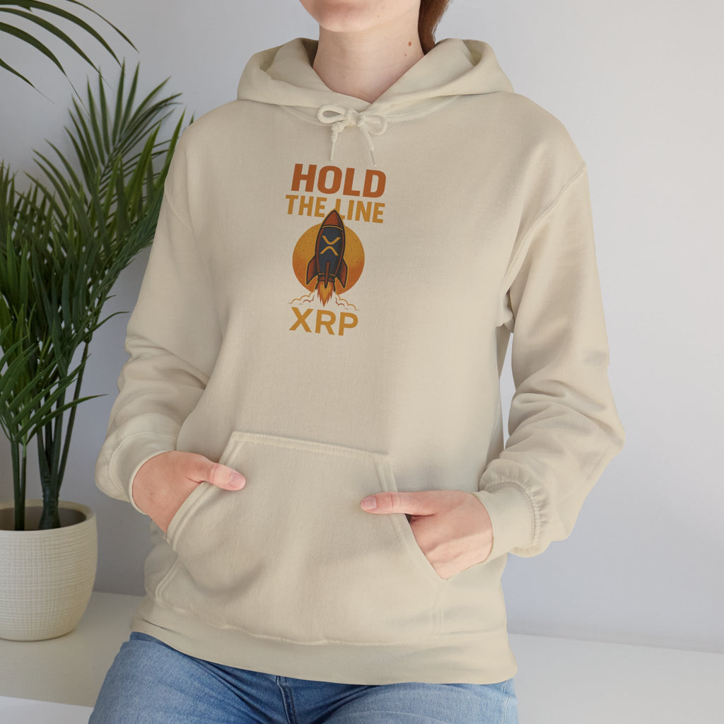 XRP 'Hold the Line' Hoodie — Crypto Supporter Sweatshirt