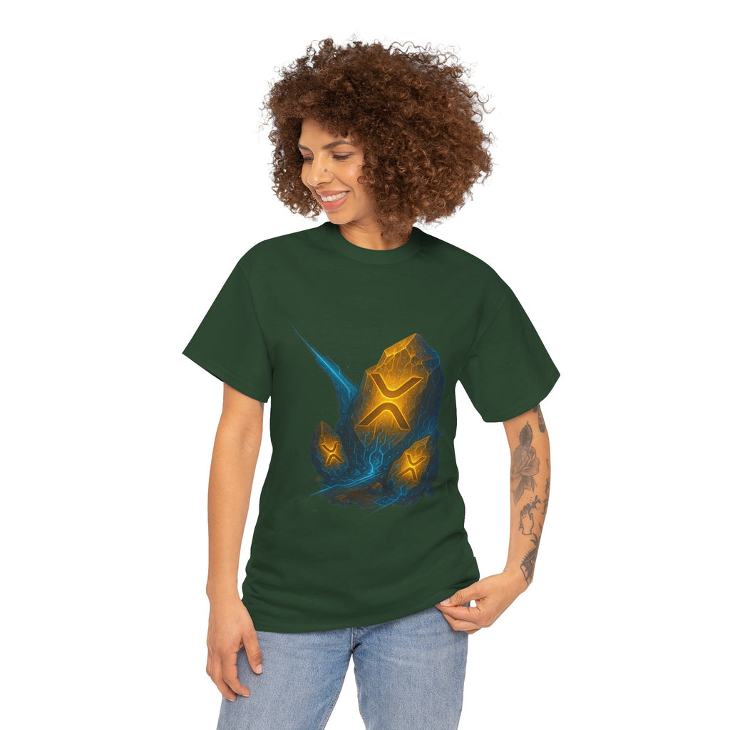 Rune Stone Graphic Tee — Glowing Mystic Rock T-Shirt