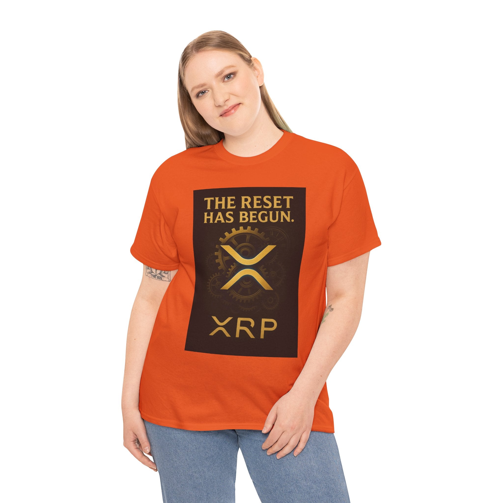 XRP Crypto Tee — "The Reset Has Begun" Bitcoin Alternative Shirt
