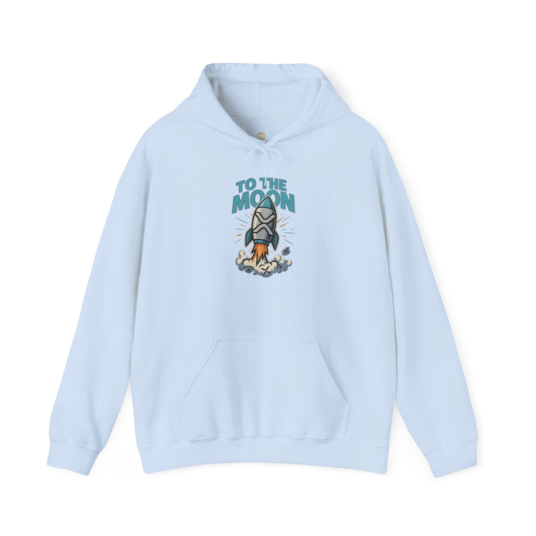 Hoodie — 'To The Moon' Rocket Graphic Pullover