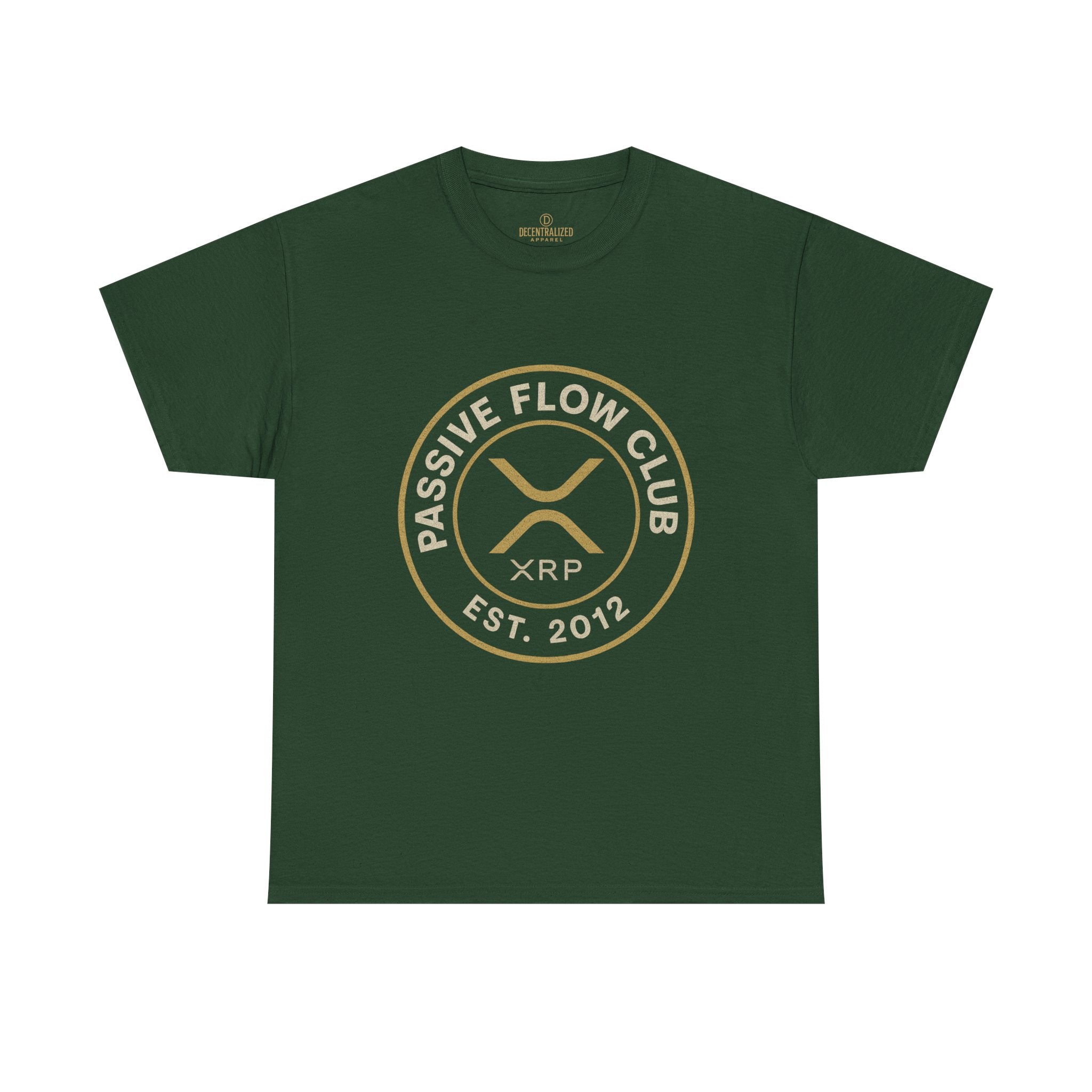 XRP Passive Flow Club T‑Shirt — Crypto Logo Tee (Est. 2012)
