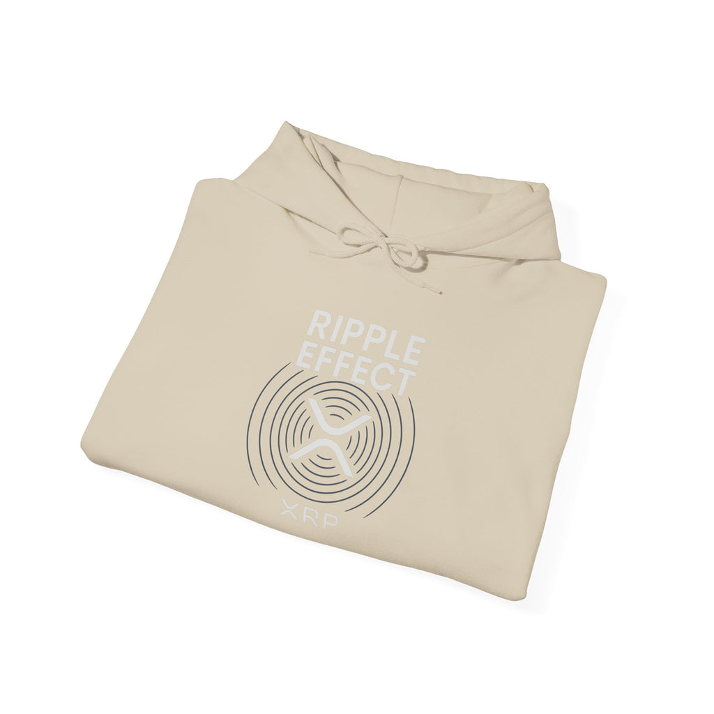 Ripple Effect Hoodie — Minimal Concentric Wave Graphic Sweatshirt