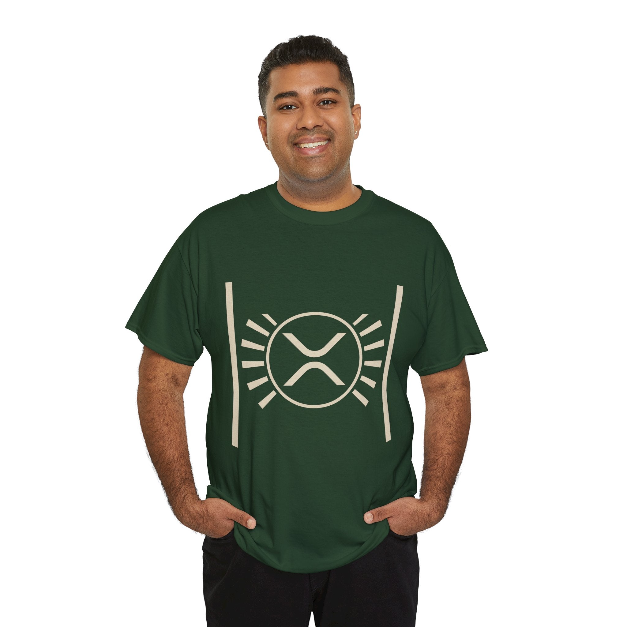 XRP Sun Logo T‑Shirt — Minimal Crypto Ripple Tee