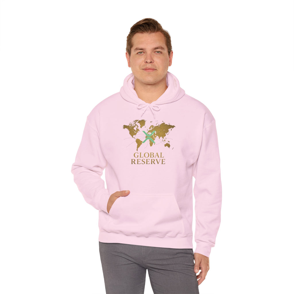 Global Reserve Hoodie — World Map Logo Pullover