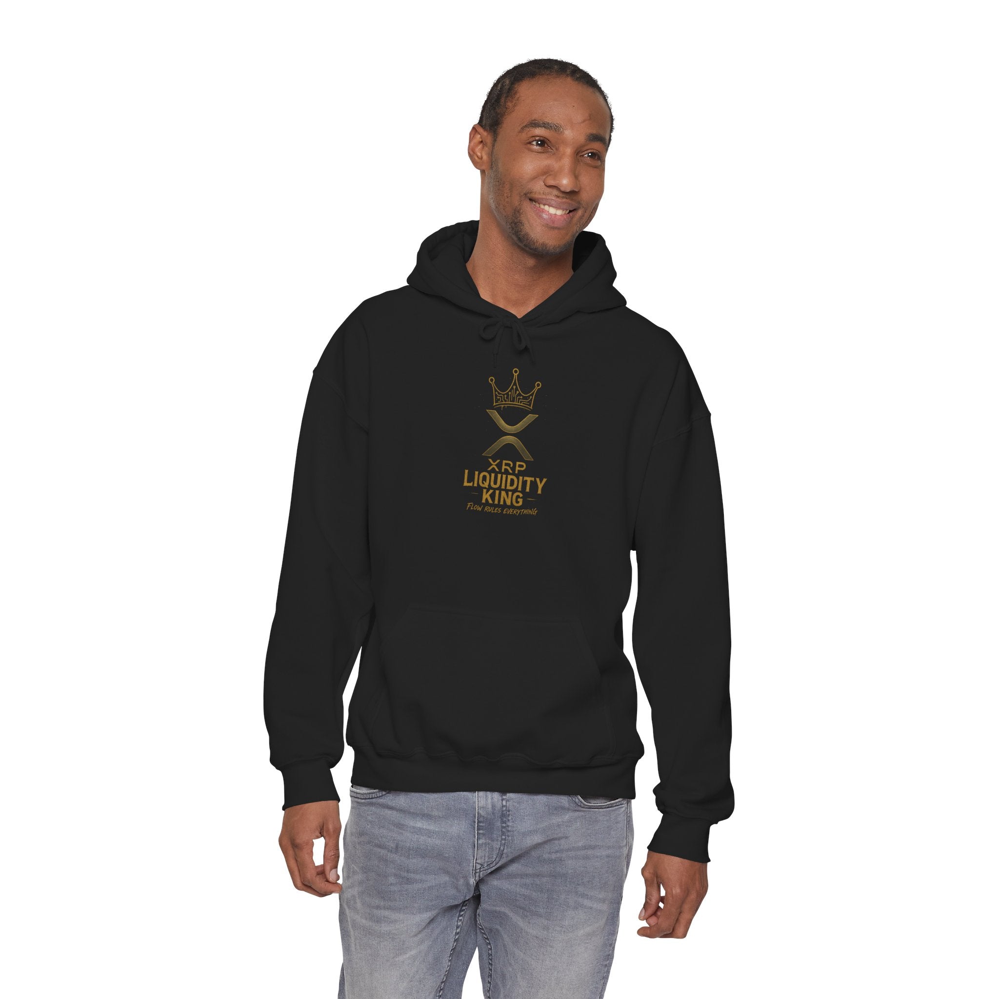 XRP Liquidity King Hoodie — Crypto Logo Pullover for Traders & Investors