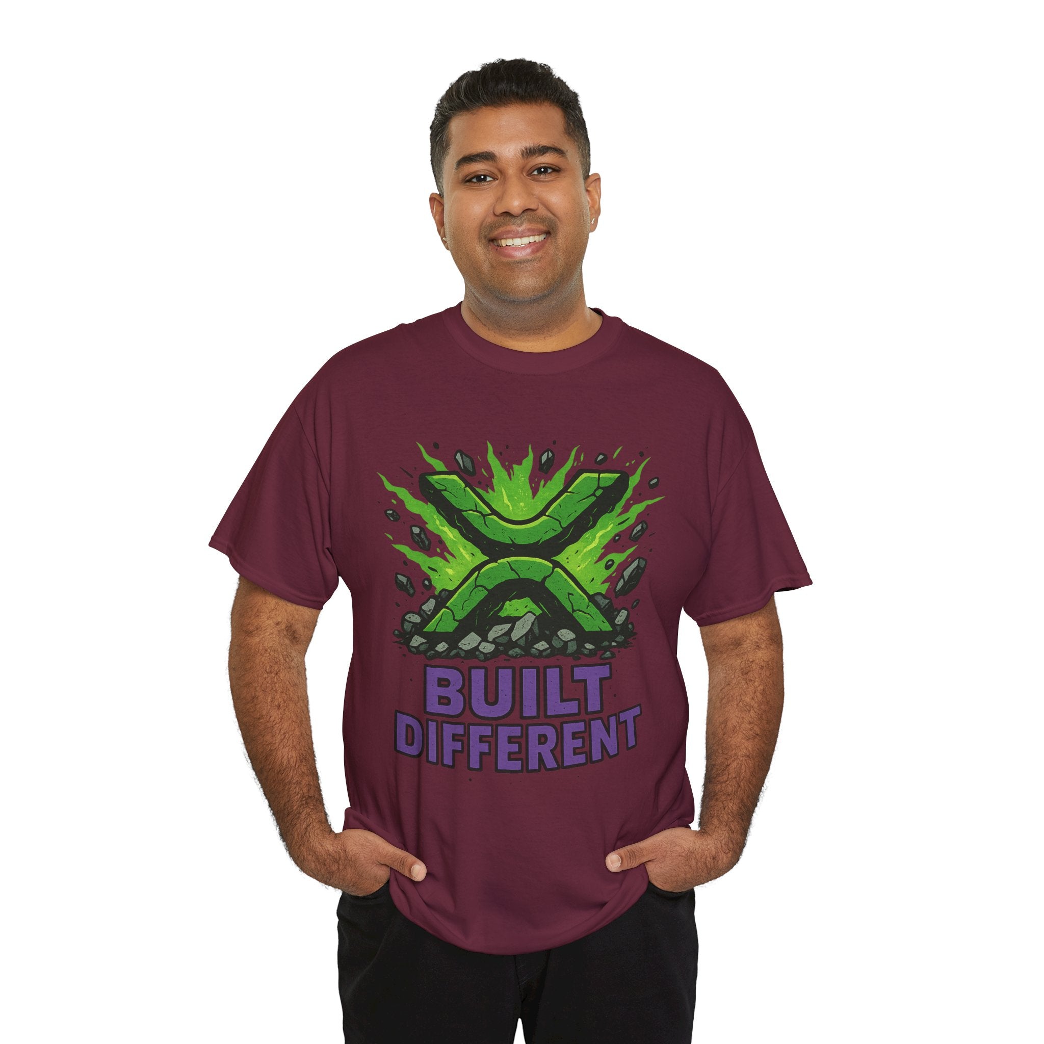 Built Different T-Shirt — Green Gamer Logo Tee