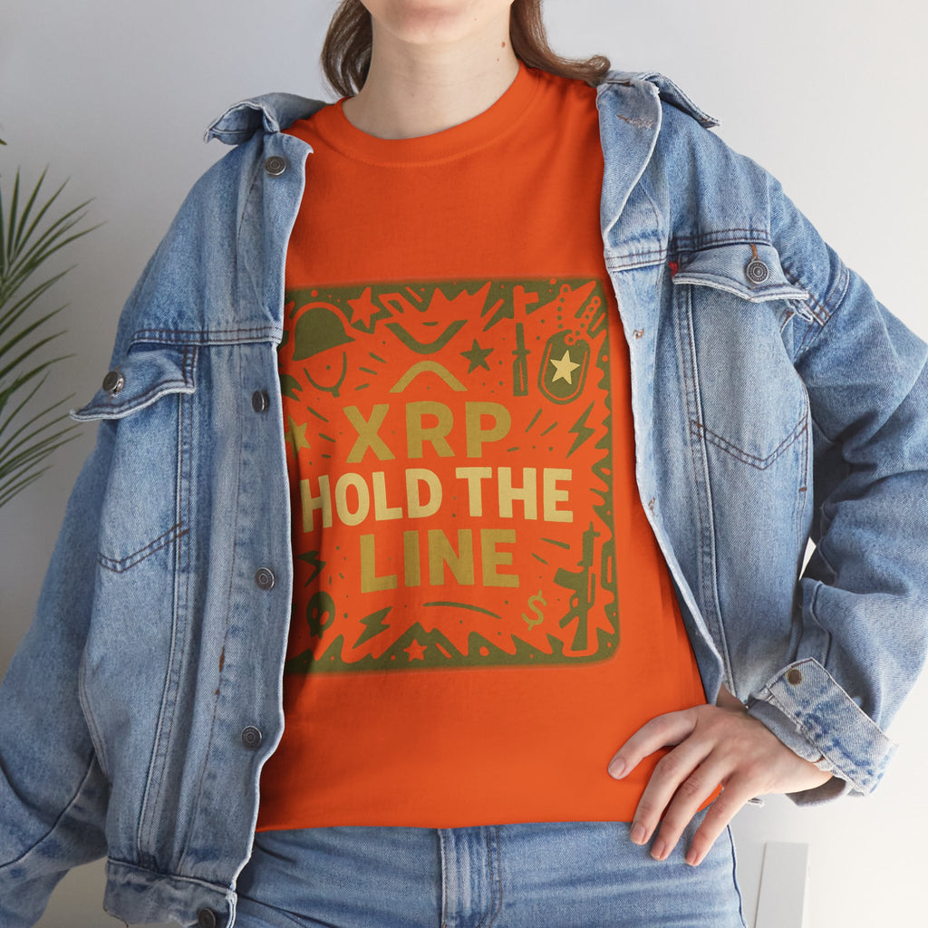 T-Shirt — XRP Hold The Line Crypto Graphic Tee