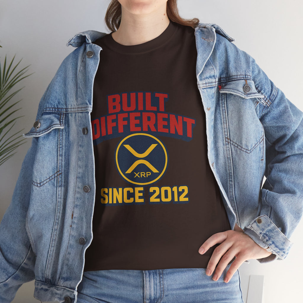 Built Different Since 2012 T-Shirt – Retro XRP Logo Tee