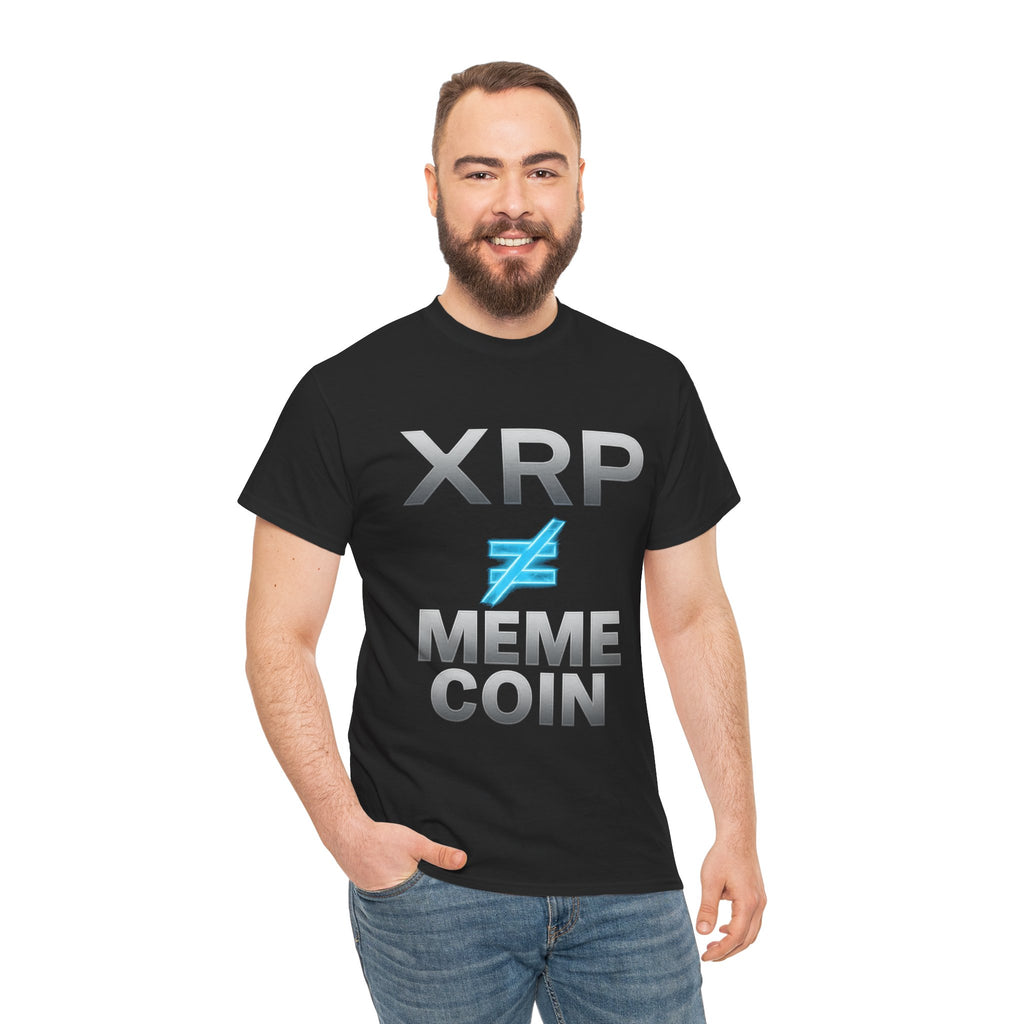 XRP ≠ Meme Coin T-Shirt — Crypto Investor Statement Tee