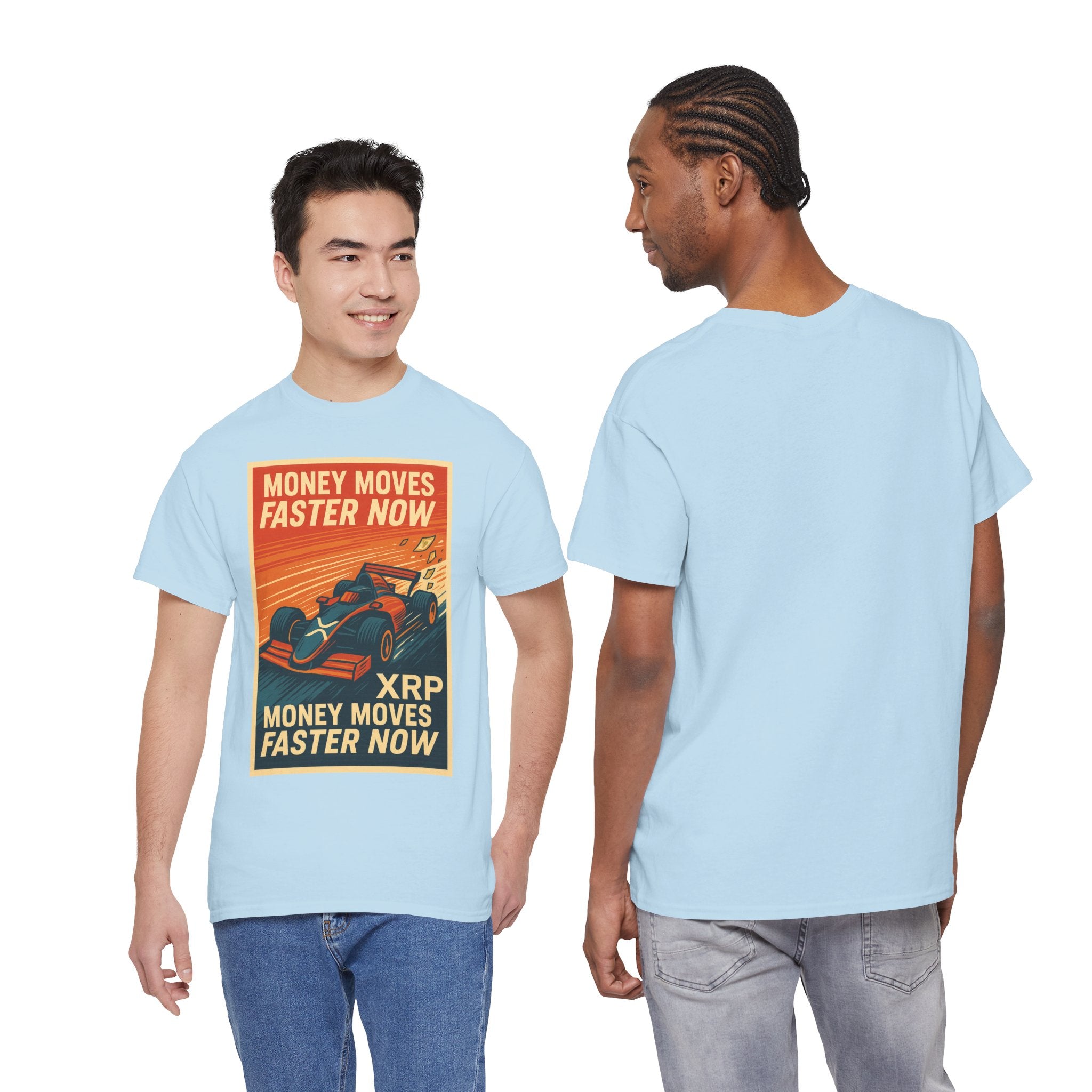 XRP 'Money Moves Faster Now' Racing Tee — Crypto Enthusiast T-Shirt