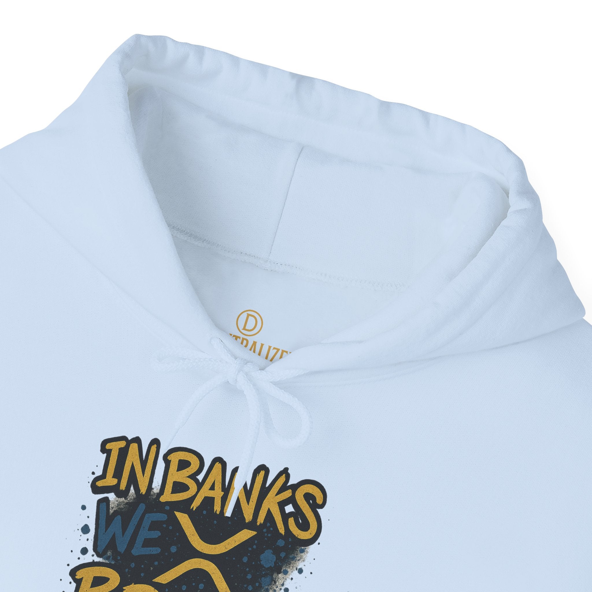 In Banks We Break Hoodie — Streetwear Graffiti Hoodie for Urban Style