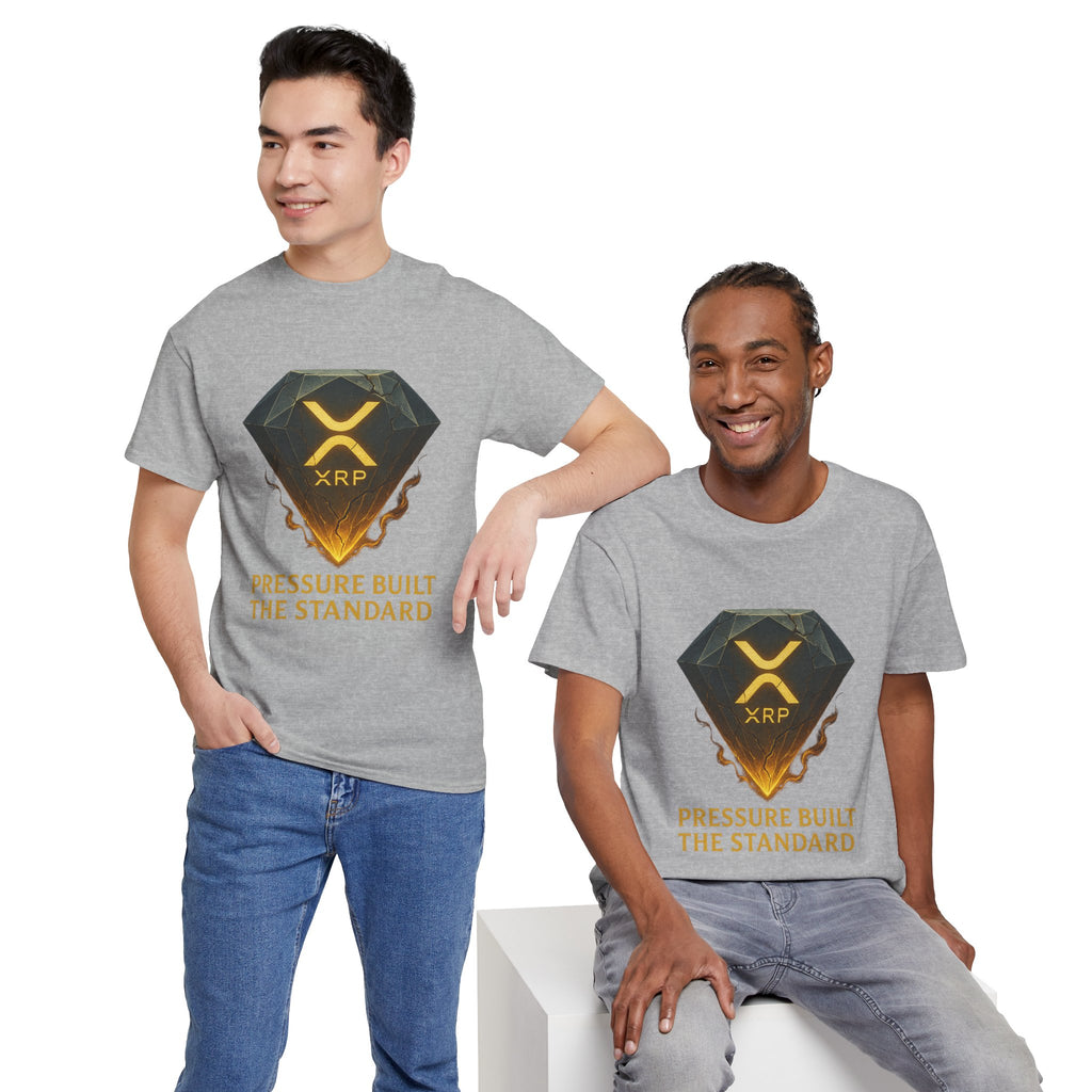 XRP Diamond Tee — "Pressure Built The Standard" Crypto Graphic T‑Shirt