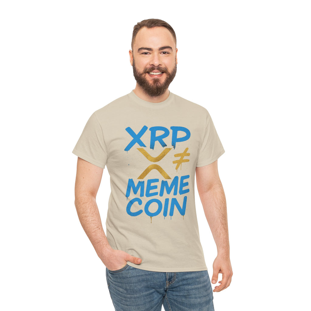 XRP ≠ Meme Coin T‑Shirt — Crypto Advocate Graphic Tee
