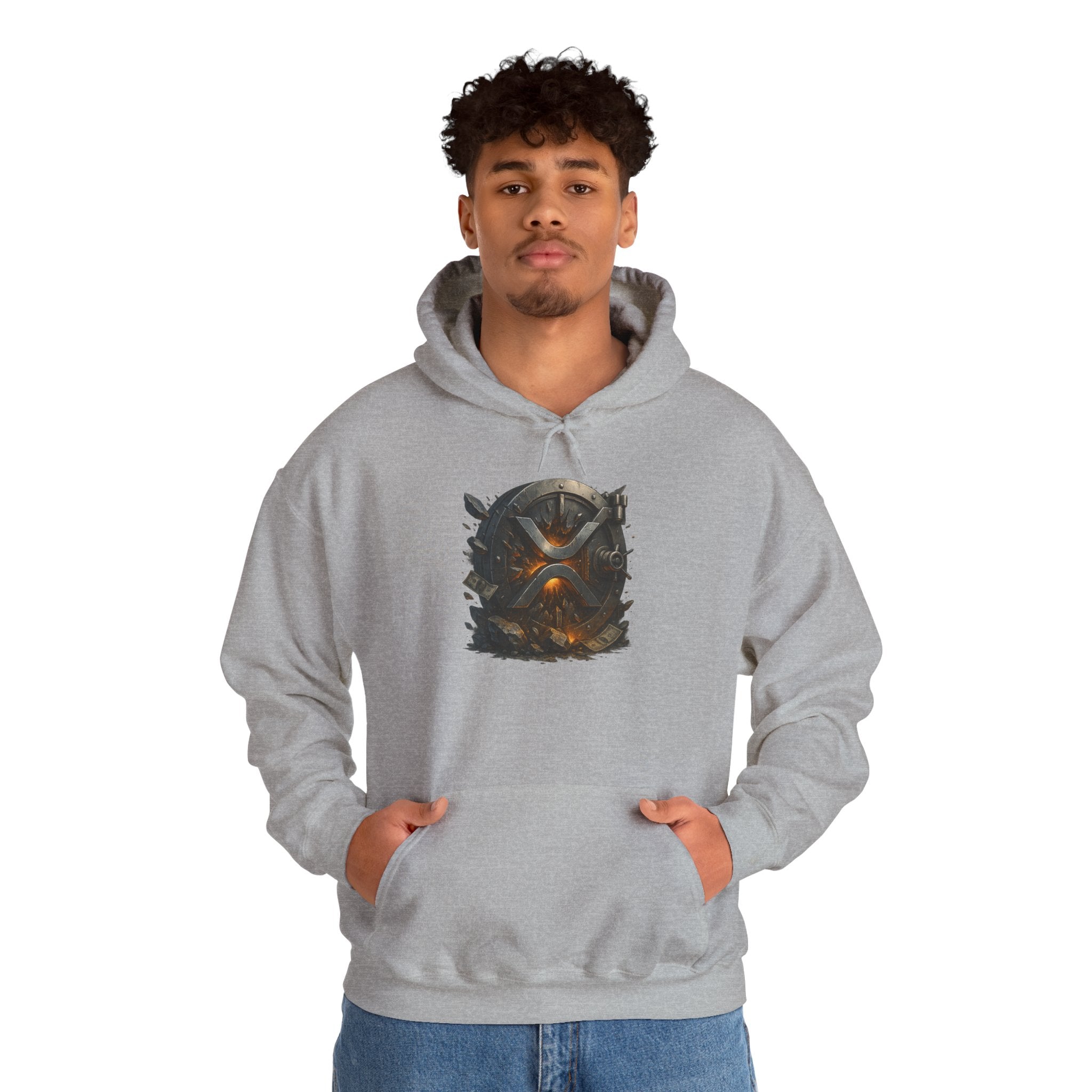 Viking Shield & Helmet Hoodie — Norse Warrior Graphic Sweatshirt