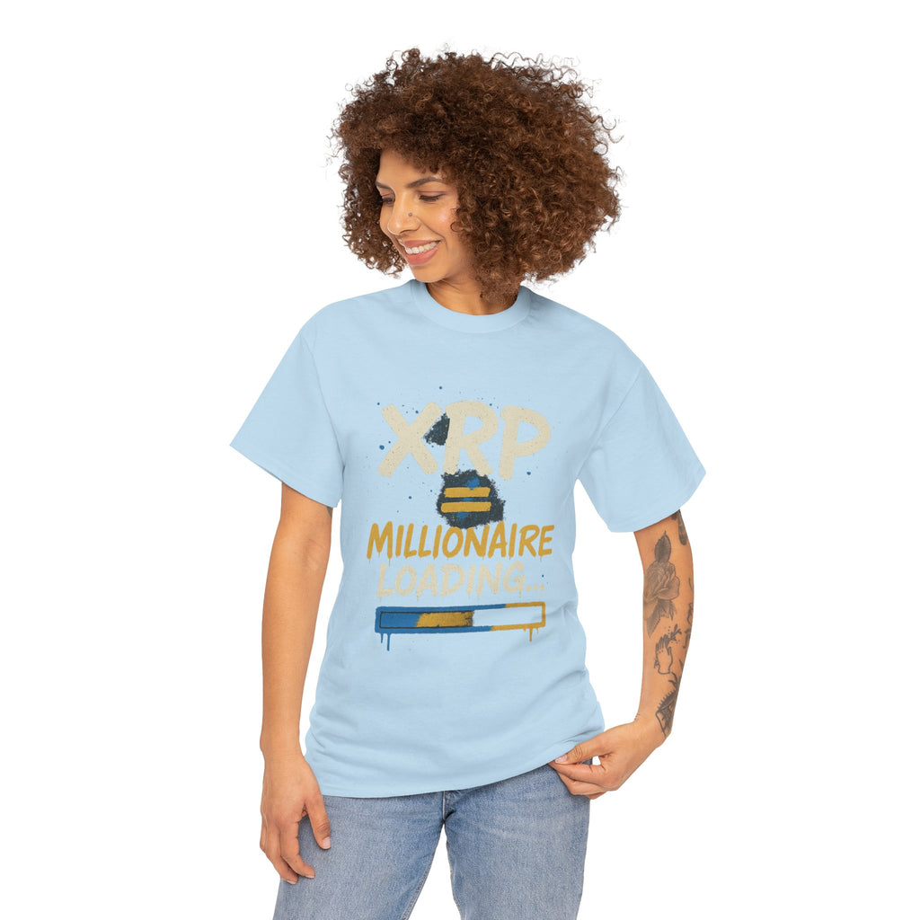 XRP Millionaire Loading T-Shirt — Crypto Investor Progress Tee