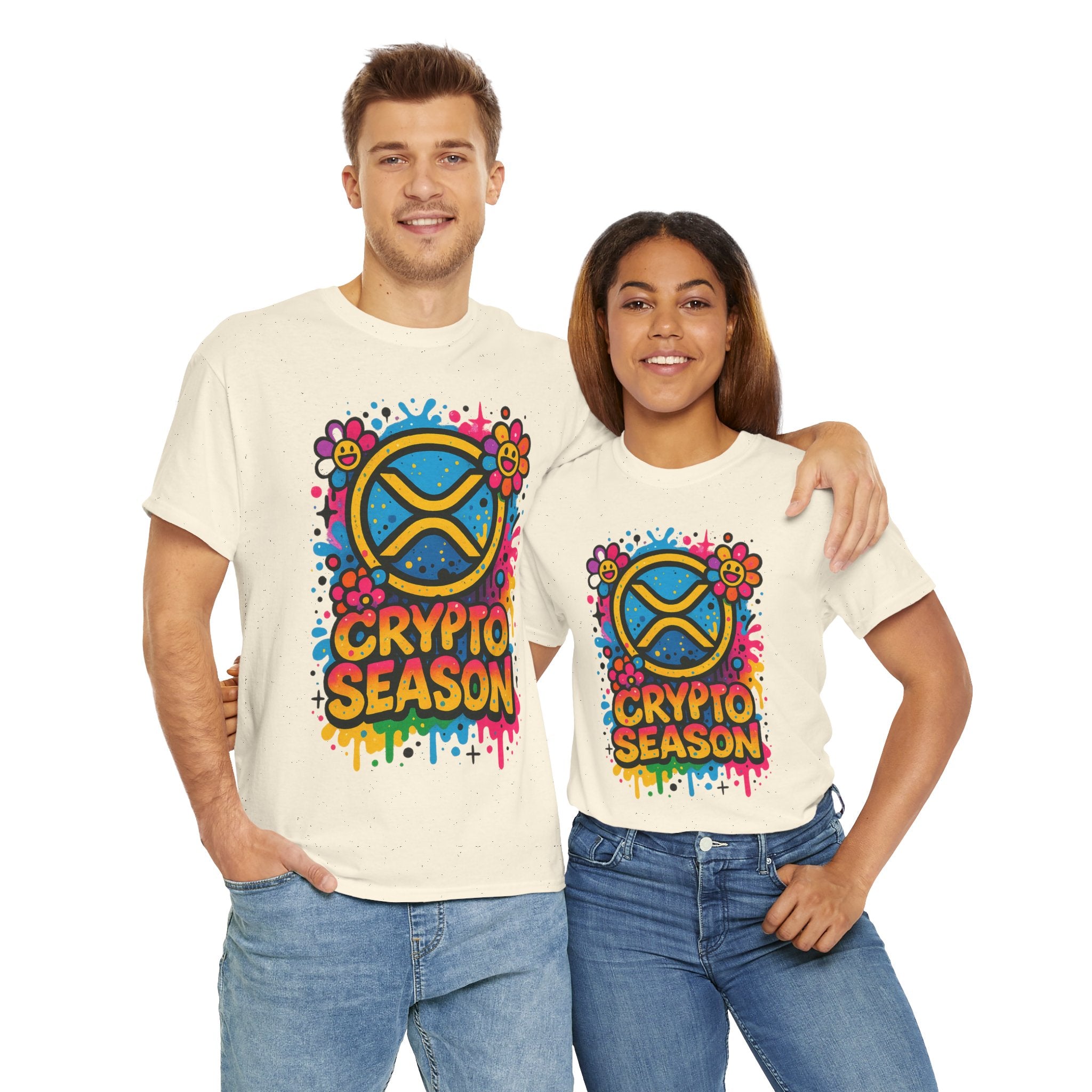 Crypto Season T-Shirt — Colorful Ripple XRP Logo Tee