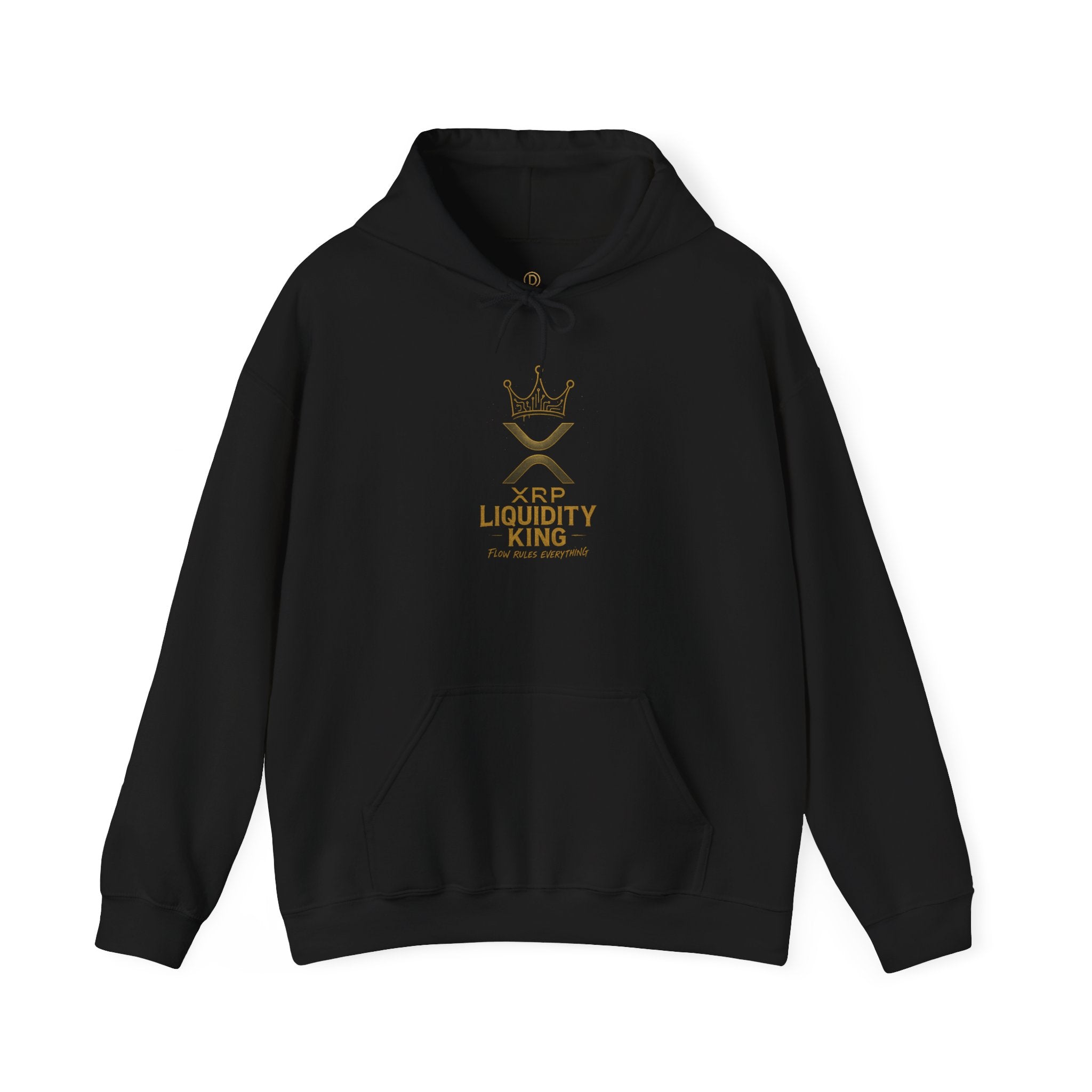 XRP Liquidity King Hoodie — Crypto Logo Pullover for Traders & Investors