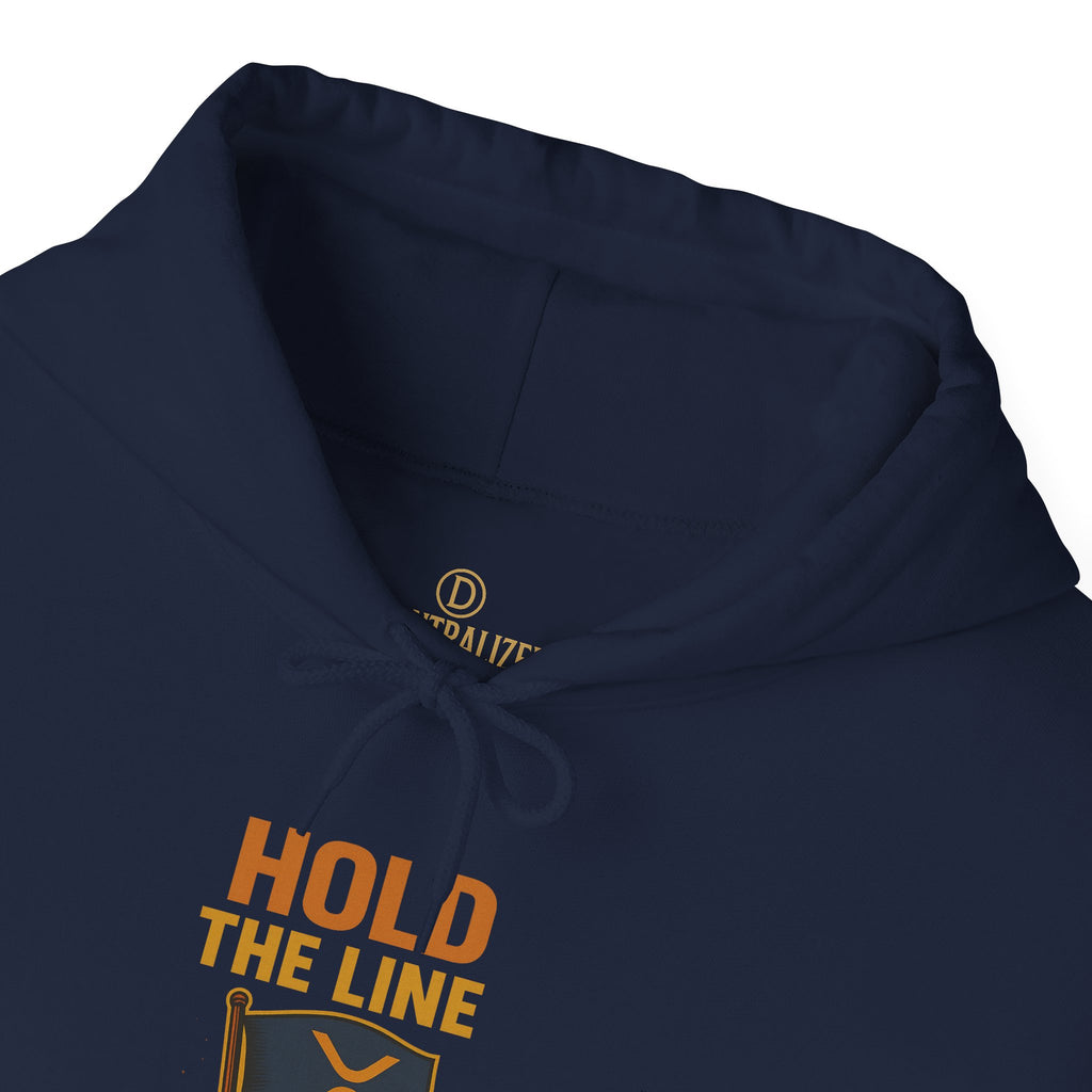 Hold The Line Hoodie — Flag & Fist Graphic Pullover