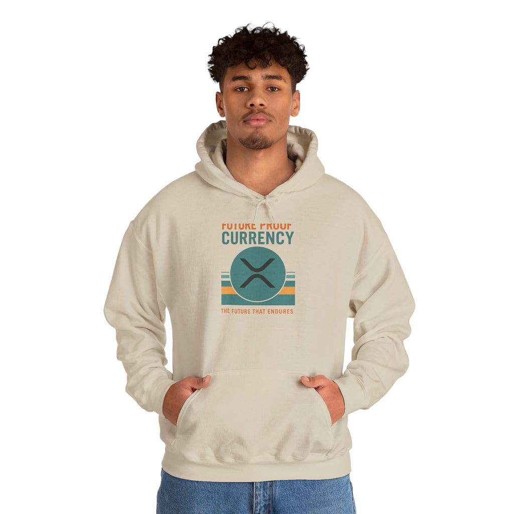 Ripple Crypto Hoodie – “Future Proof Currency” Retro Logo Sweatshirt