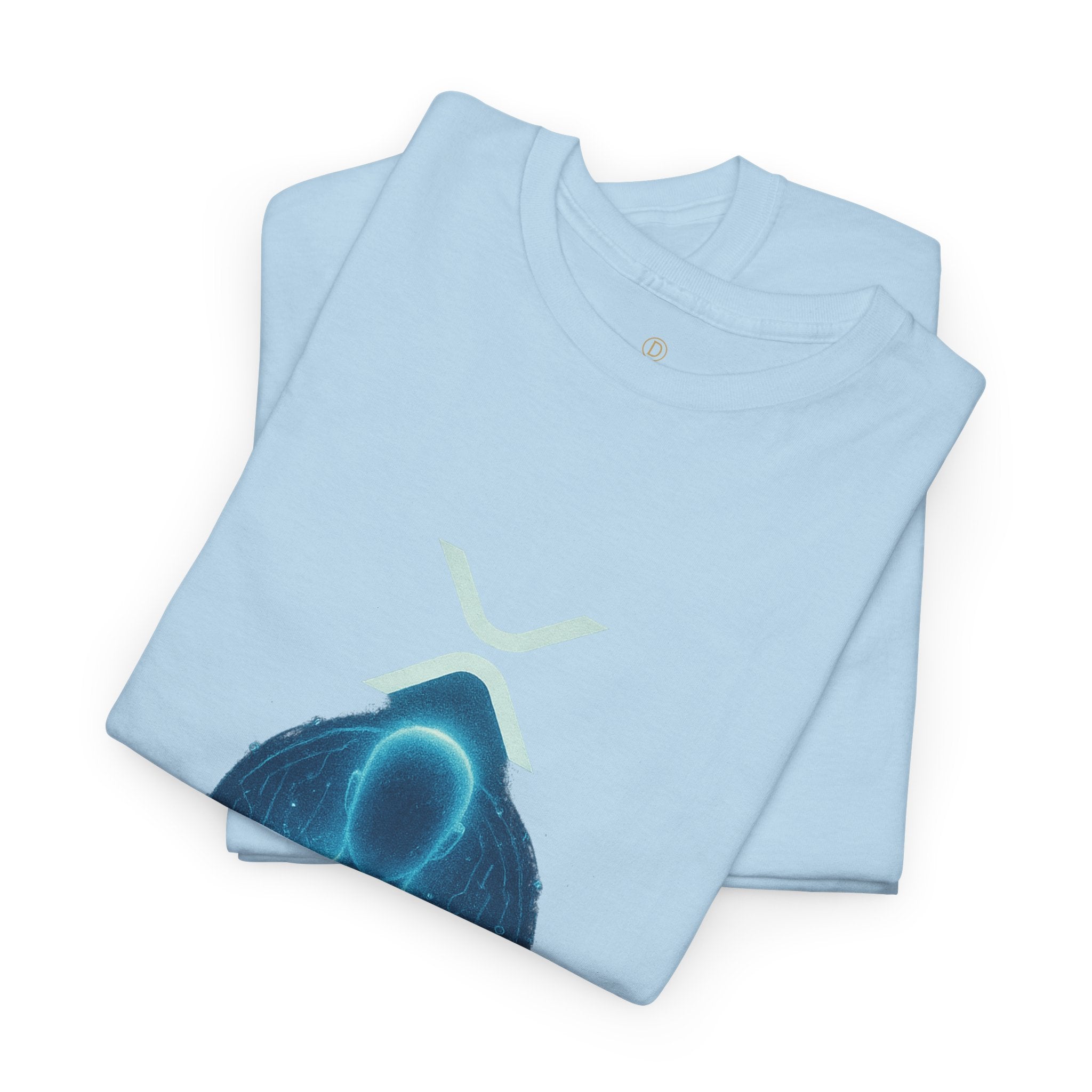 Digital Deity T‑Shirt — Futuristic Neon Tech Hoodie Tee