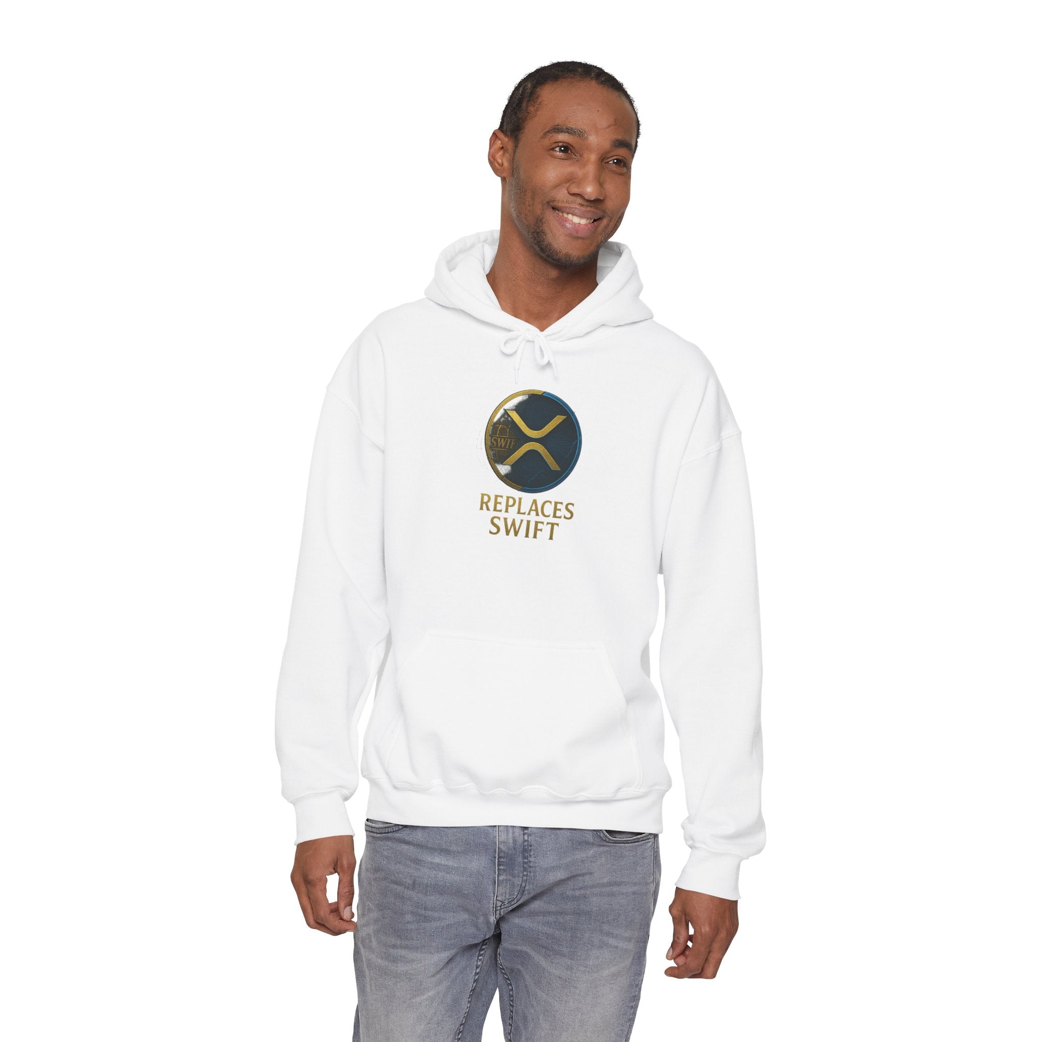 Crypto Logo Hoodie — "Replaces Swift" Ripples Design