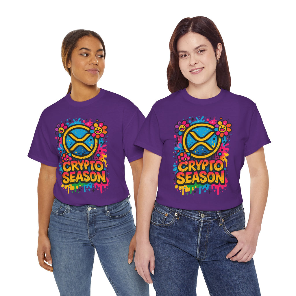 Crypto Season T-Shirt — Colorful Ripple XRP Logo Tee