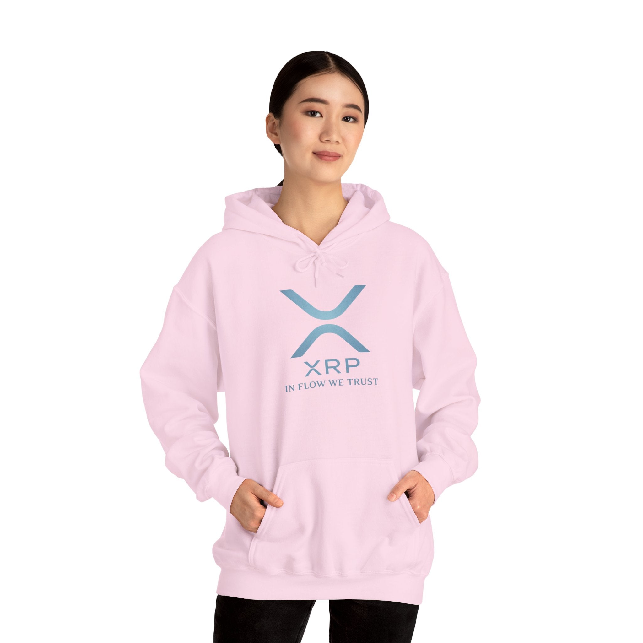 XRP Logo Hoodie – "In Flow We Trust" Crypto Sweatshirt
