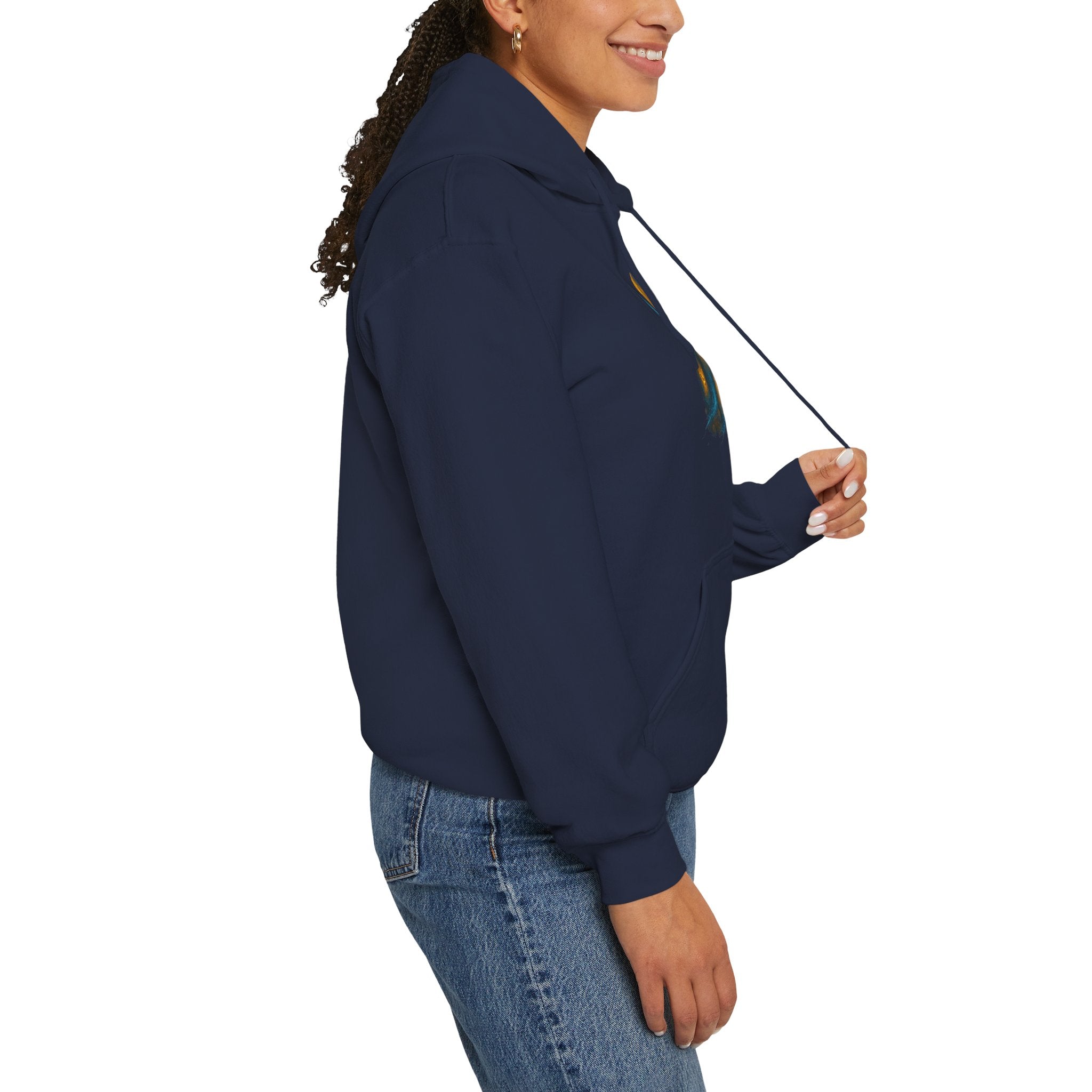 Rune Stone Hoodie — Glowing Mystic Rock Graphic Hooded Sweatshirt