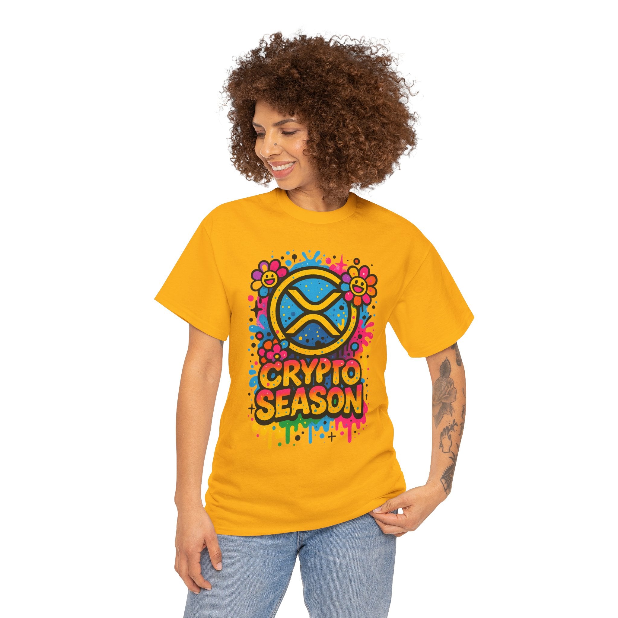 Crypto Season T-Shirt — Colorful Ripple XRP Logo Tee