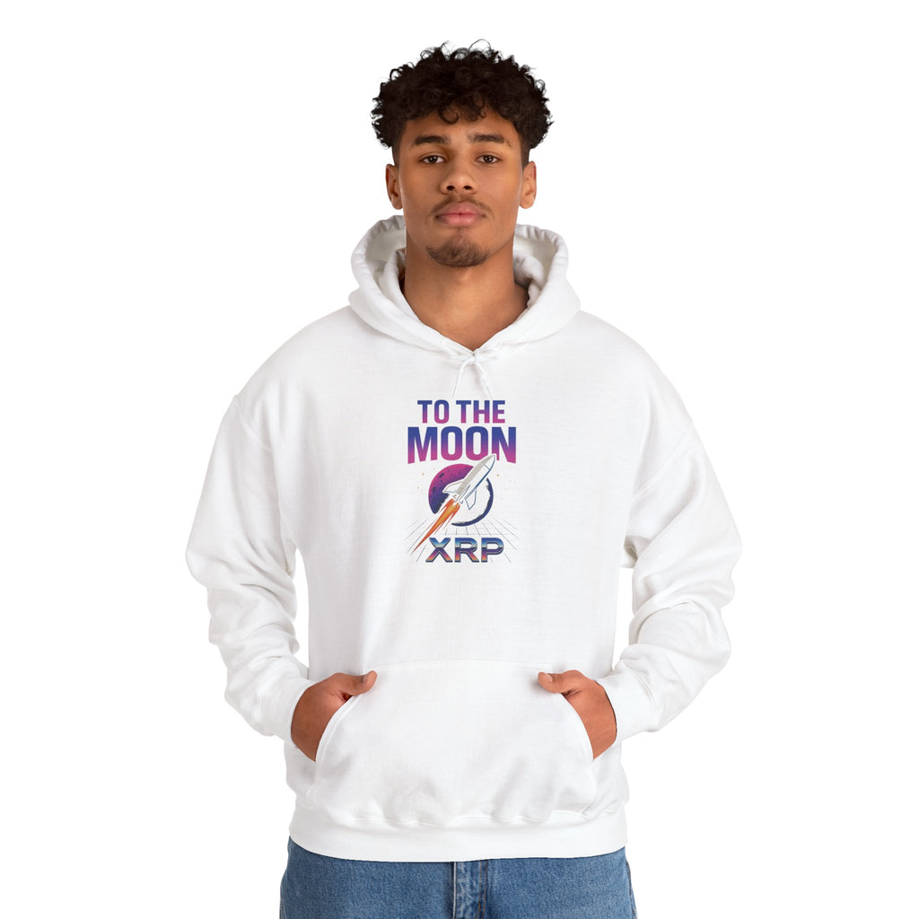 XRP To The Moon Hoodie – Crypto Investor Sweatshirt