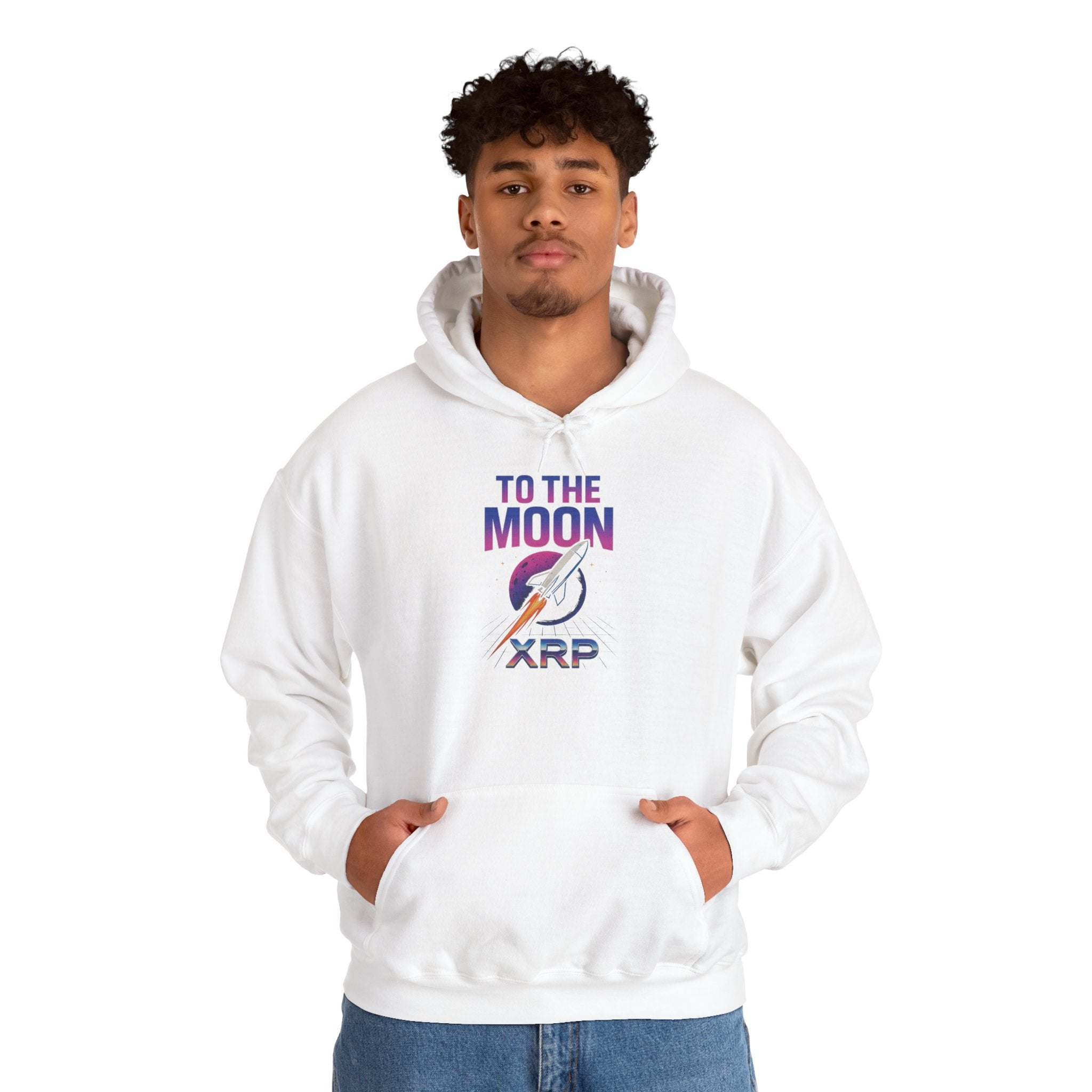 XRP To The Moon Hoodie – Crypto Investor Sweatshirt
