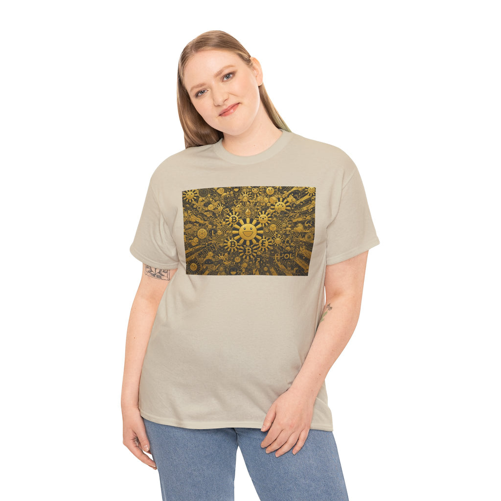 Sunflower Burst T‑Shirt — Golden Sunflower Pattern Tee